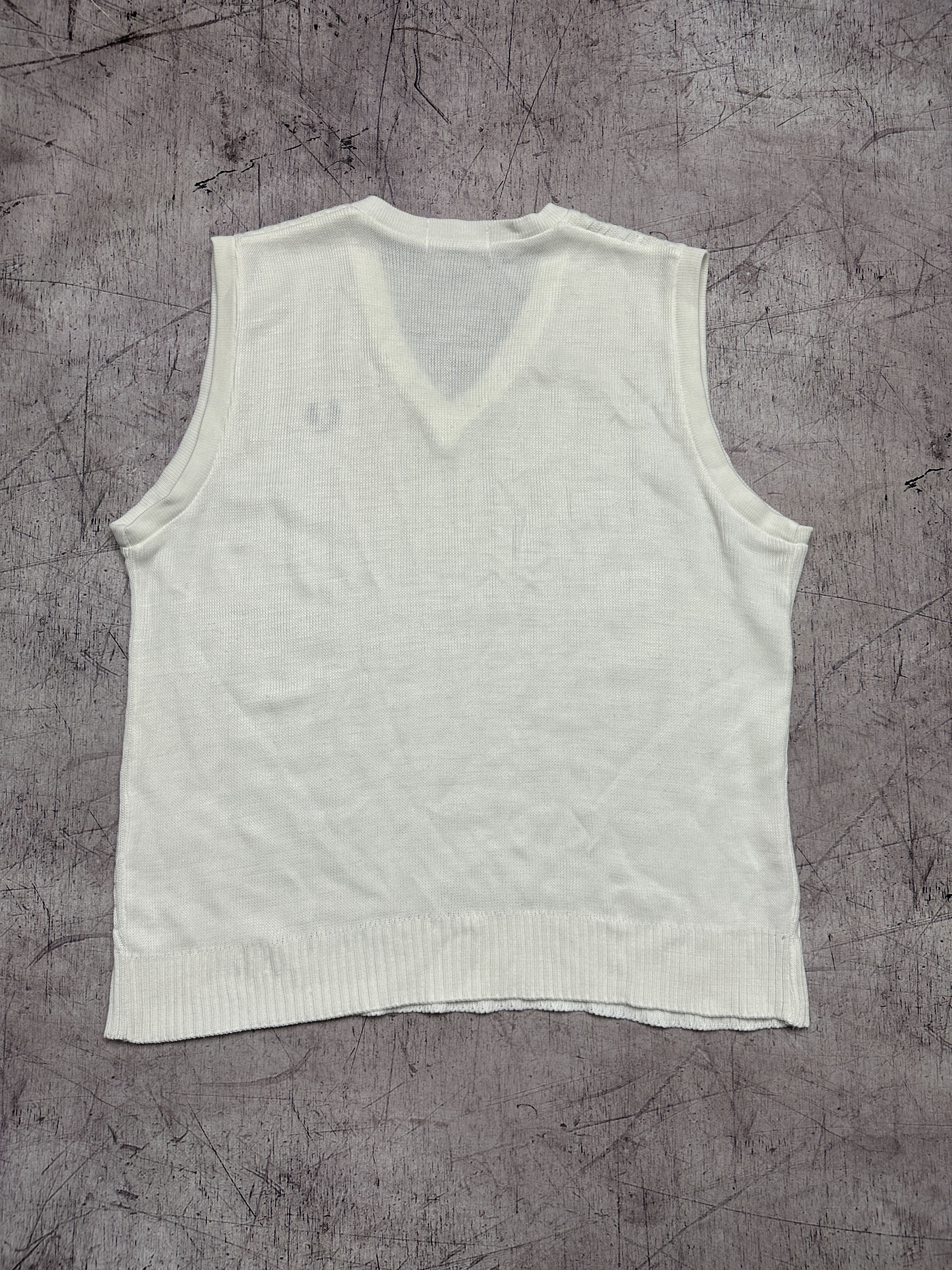 Fred Perry Fred Perry 90s Vintage Mens Knit Vest Jumper Sweater Size US S / EU 44-46 / 1 - 6 Thumbnail