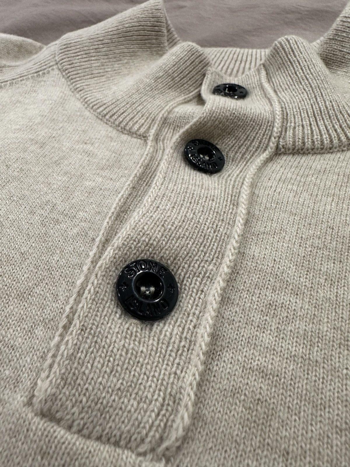 Stone Island Stone Island Wool Mock Neck Sweater Size US L / EU 52-54 / 3 - 4 Thumbnail