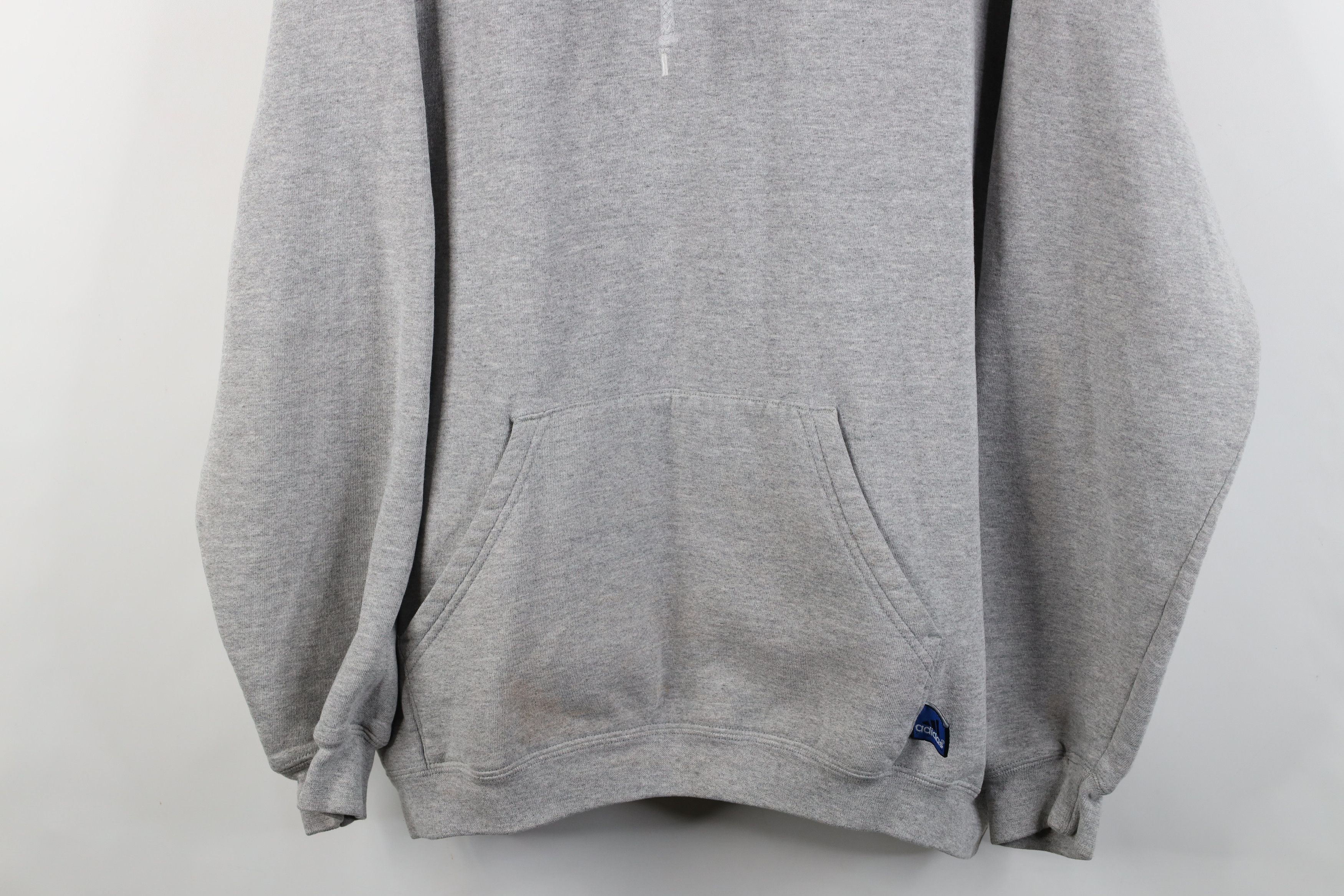 Adidas Vintage 90s Y2K Adidas Logo Heavyweight Hoodie Gray USA Size US XXL / EU 58 / 5 - 3 Thumbnail