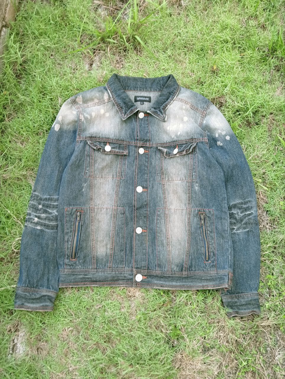 If Six Was Nine JAPANESE LOWBOX DISTRESSED DENIM JACKET Size US L / EU 52-54 / 3 - 1 Thumbnail