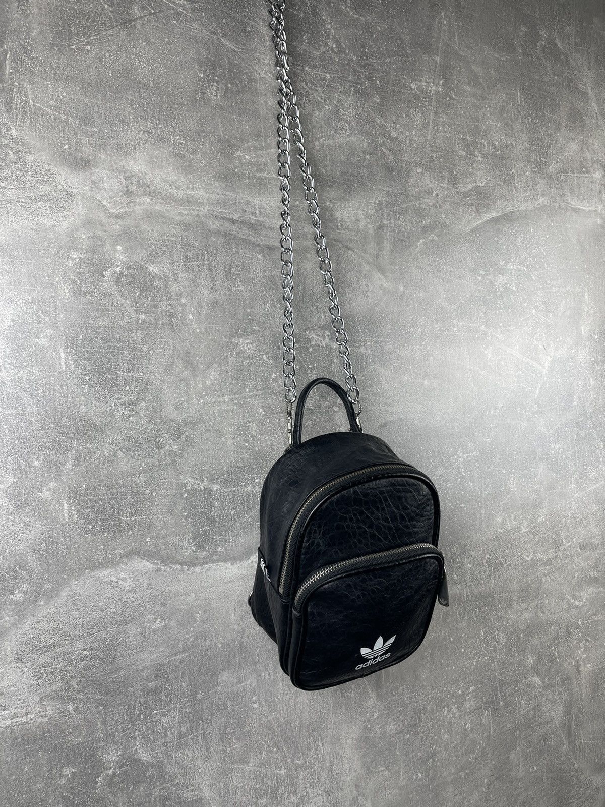 Adidas Adidas Originals Mini Leather Backpack with Chain Strap Size ONE SIZE - 3 Thumbnail