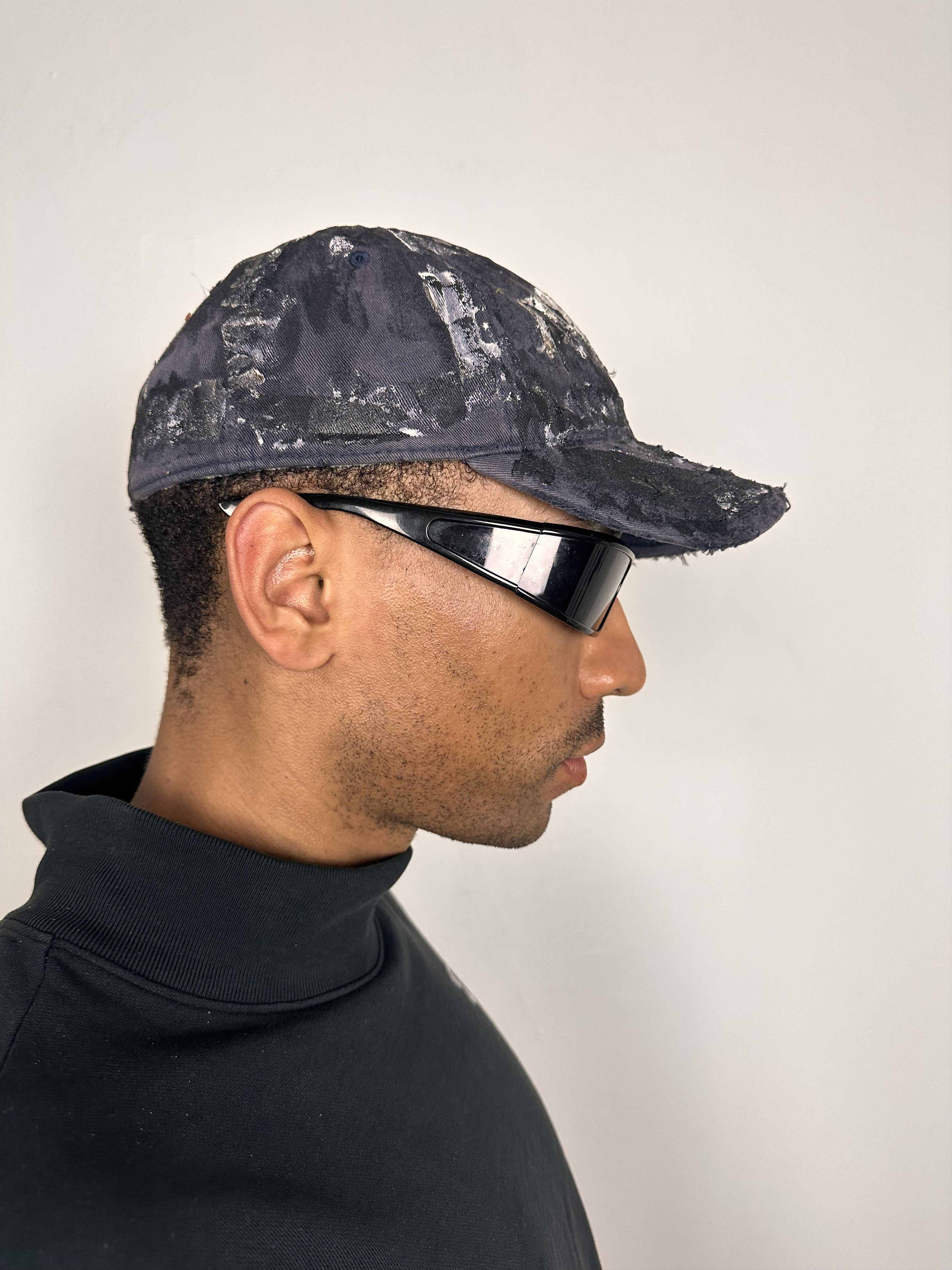 Other ASTROBOI* 'Property Of' Navy Painted Fitted Cap Size ONE SIZE - 3 Thumbnail