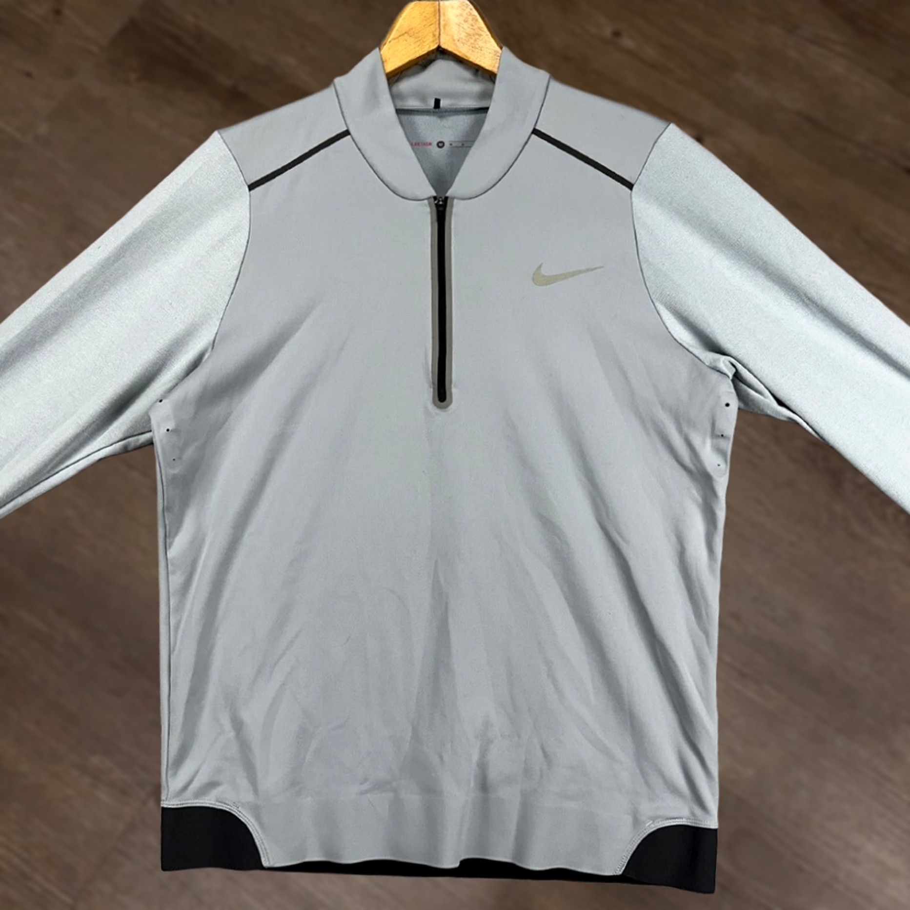 Nike Nike Tiger Woods Collection Pullover Sweatshirt Mens Medium Gray Quarter Sleeve Shirt Size US M / EU 48-50 / 2 - 1 Thumbnail