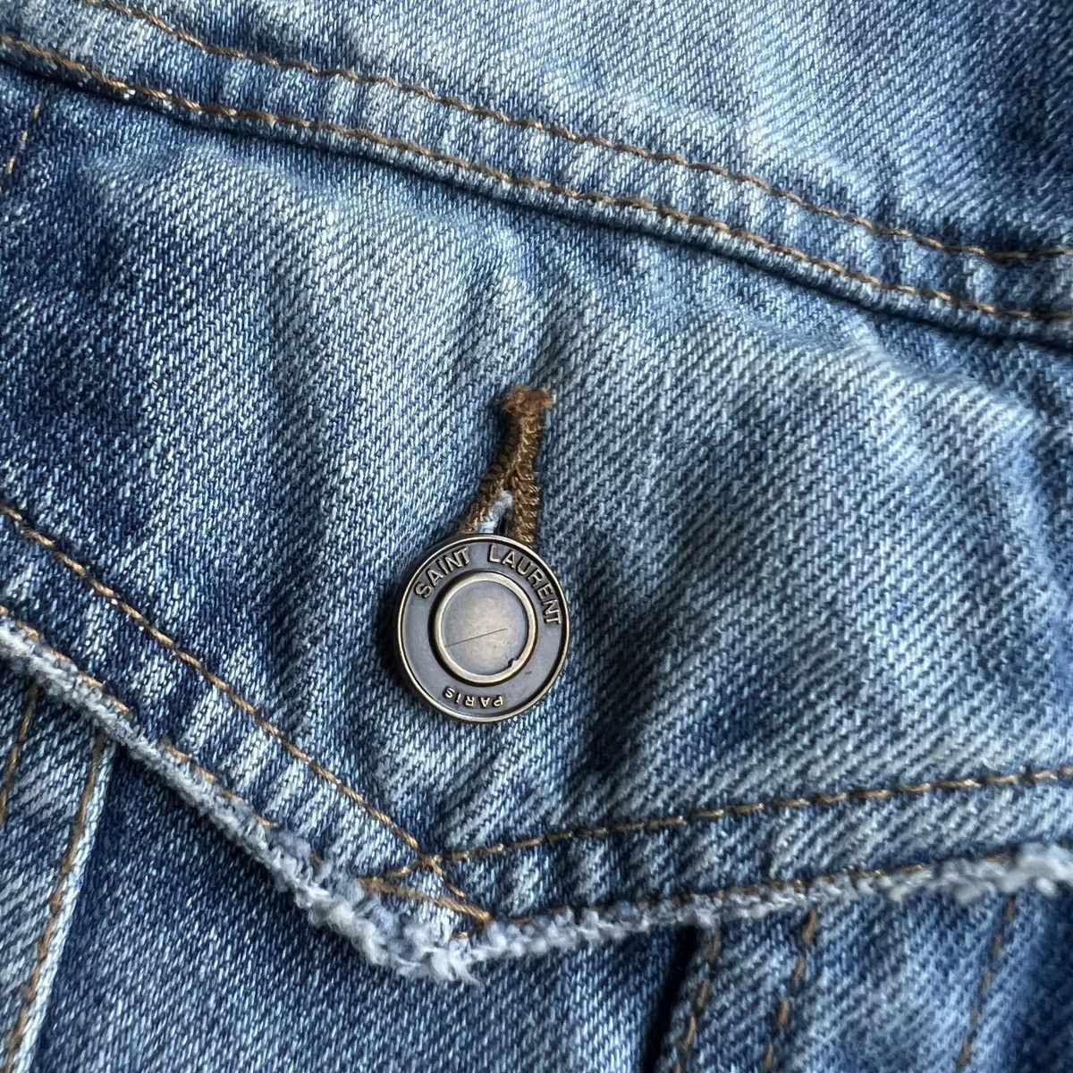 Saint Laurent Paris Hedi era Saint Laurent Denim Jacket Size US S / EU 44-46 / 1 - 2 Thumbnail