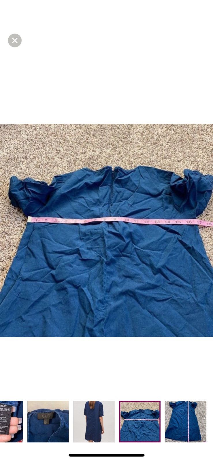 Cos Cos collection of style a-line blue dress size 2 Size XS / US 0-2 / IT 36-38 - 5 Thumbnail
