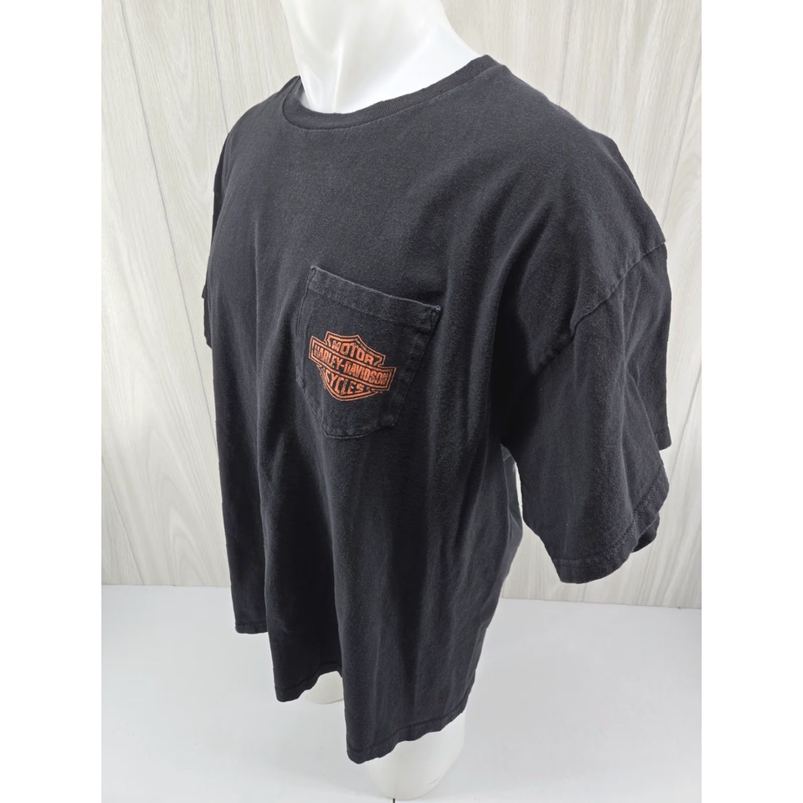 Harley Davidson Harley-Davidson Men's 2XL Pocket Tshirt Black Short Sleeve Graphic Print Size US XXL / EU 58 / 5 - 5 Thumbnail