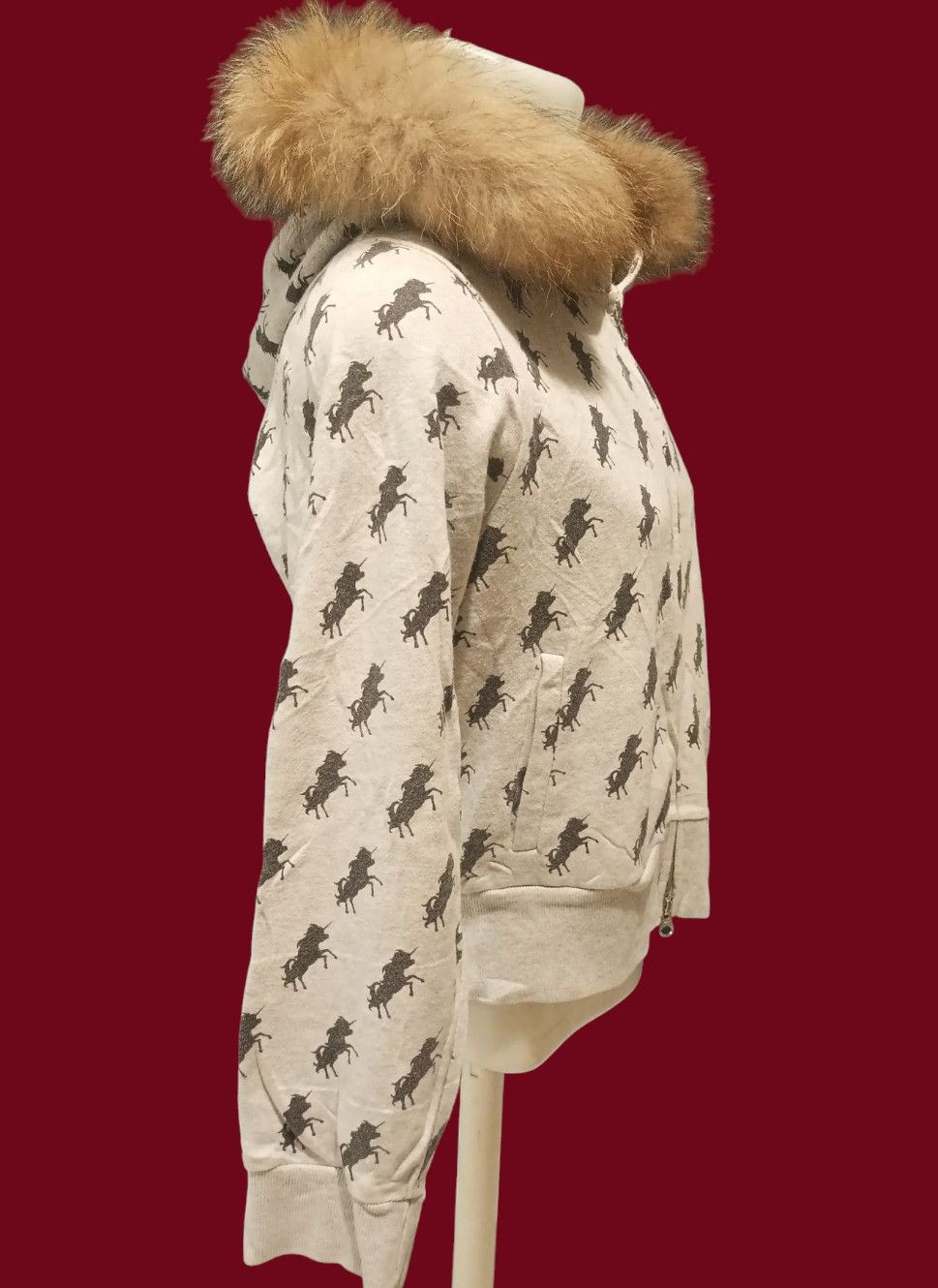 Japanese Brand Rodeo Crowns Fur Zip Hoodie Long Sleeve Size US L / EU 52-54 / 3 - 12 Thumbnail