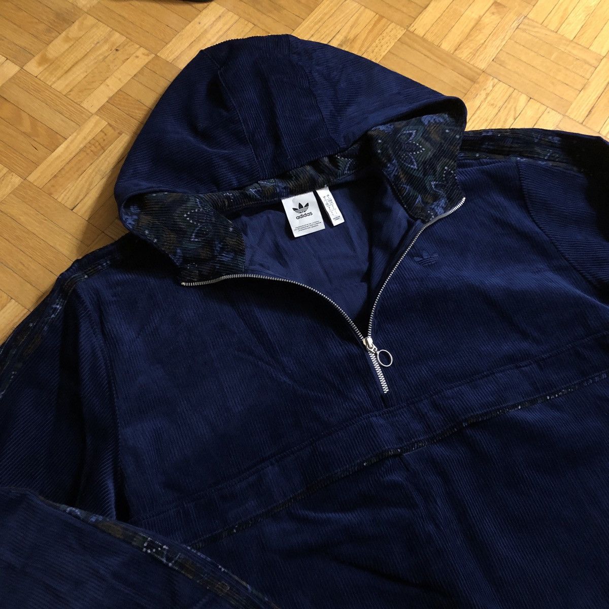 Adidas Adidas Corduroy Hoodie - L Size US L / EU 52-54 / 3 - 4 Thumbnail