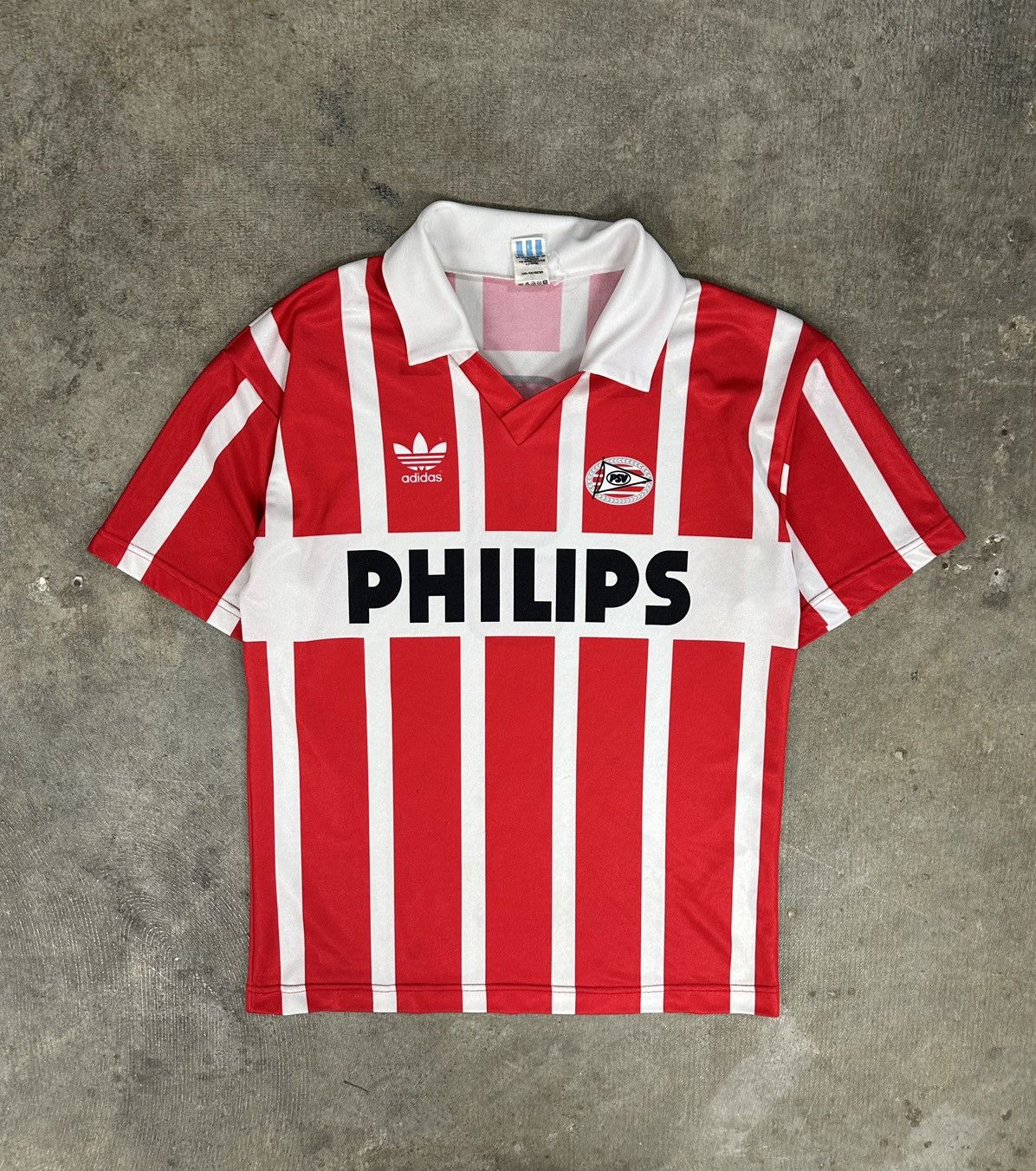 Adidas × Vintage Adidas 90-91 PSV Eindhoven Soccer Jersey Kit Maglia RARE Size US M / EU 48-50 / 2 - 1 Thumbnail