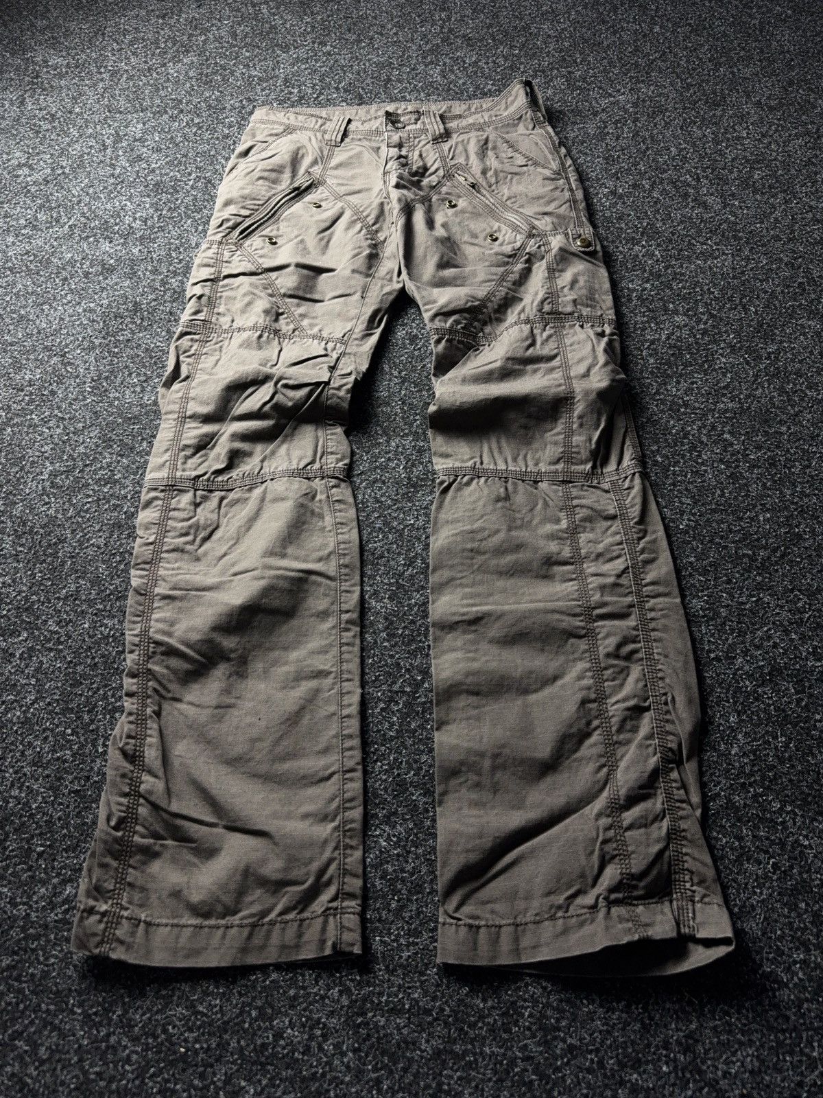 Japanese Brand Japanese 00s Y2K Women’s Aviator Cargo Pants Multi Pocket Size 28" / US 6 / IT 42 - 1 Thumbnail
