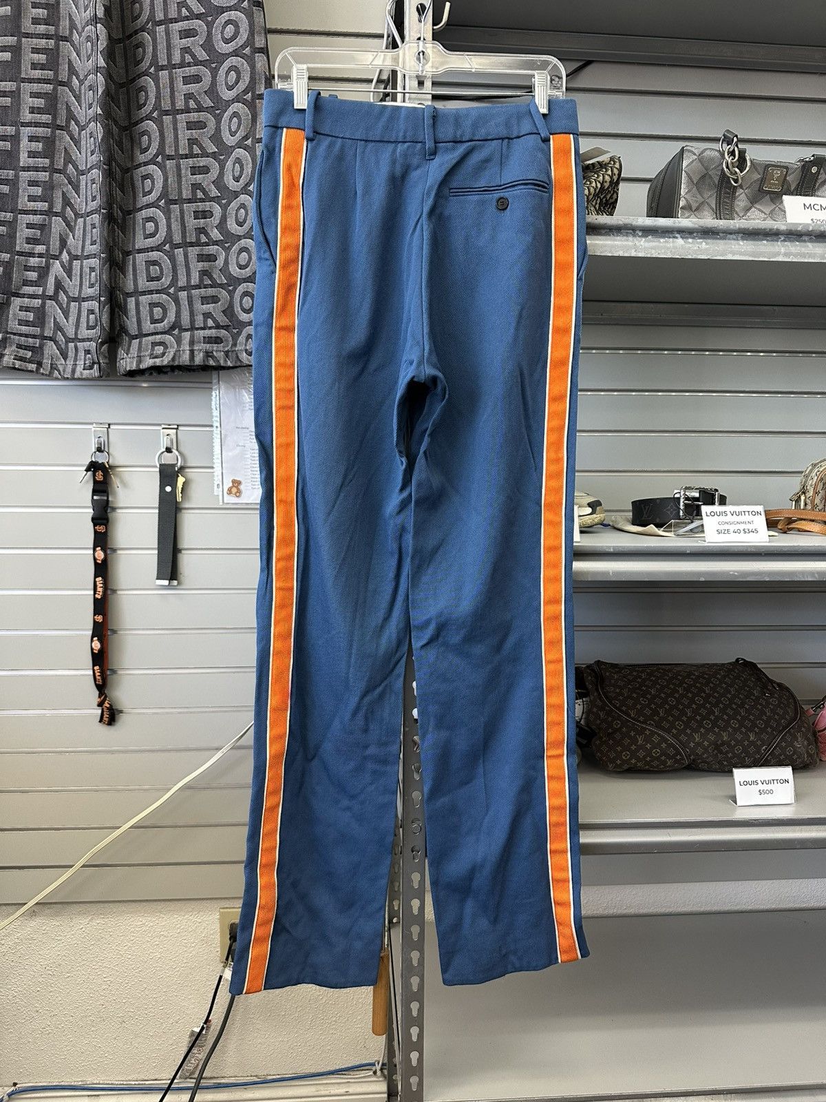 Calvin Klein 205W39NYC Raf Simons Calvin Klein Marching Band Pants blue orange Size US 29 - 1 Thumbnail