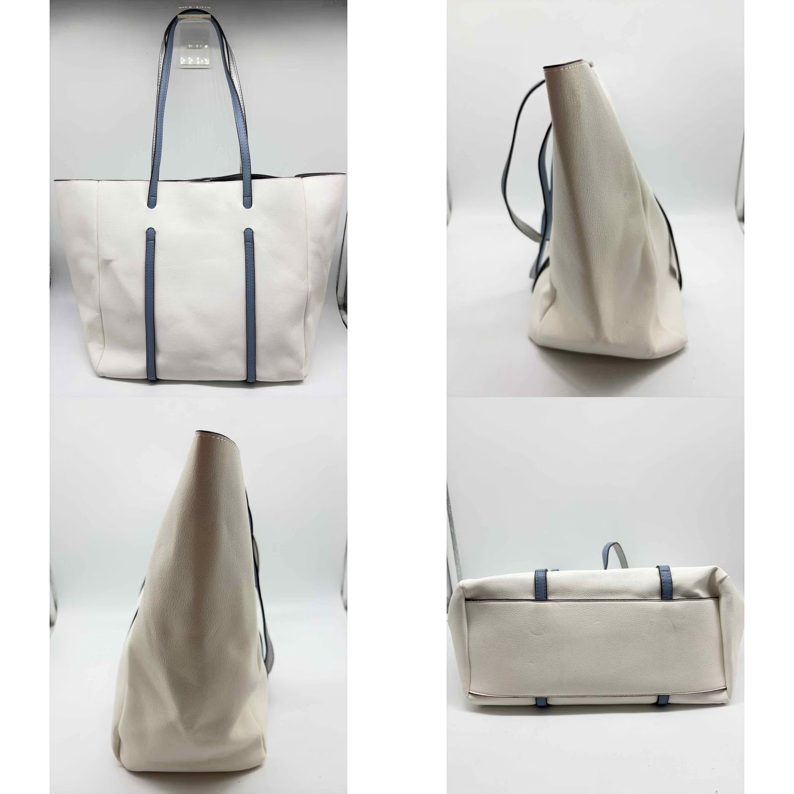 Vintage Pre-Owned Sondra Roberts White Tote Bag Size ONE SIZE - 8 Thumbnail
