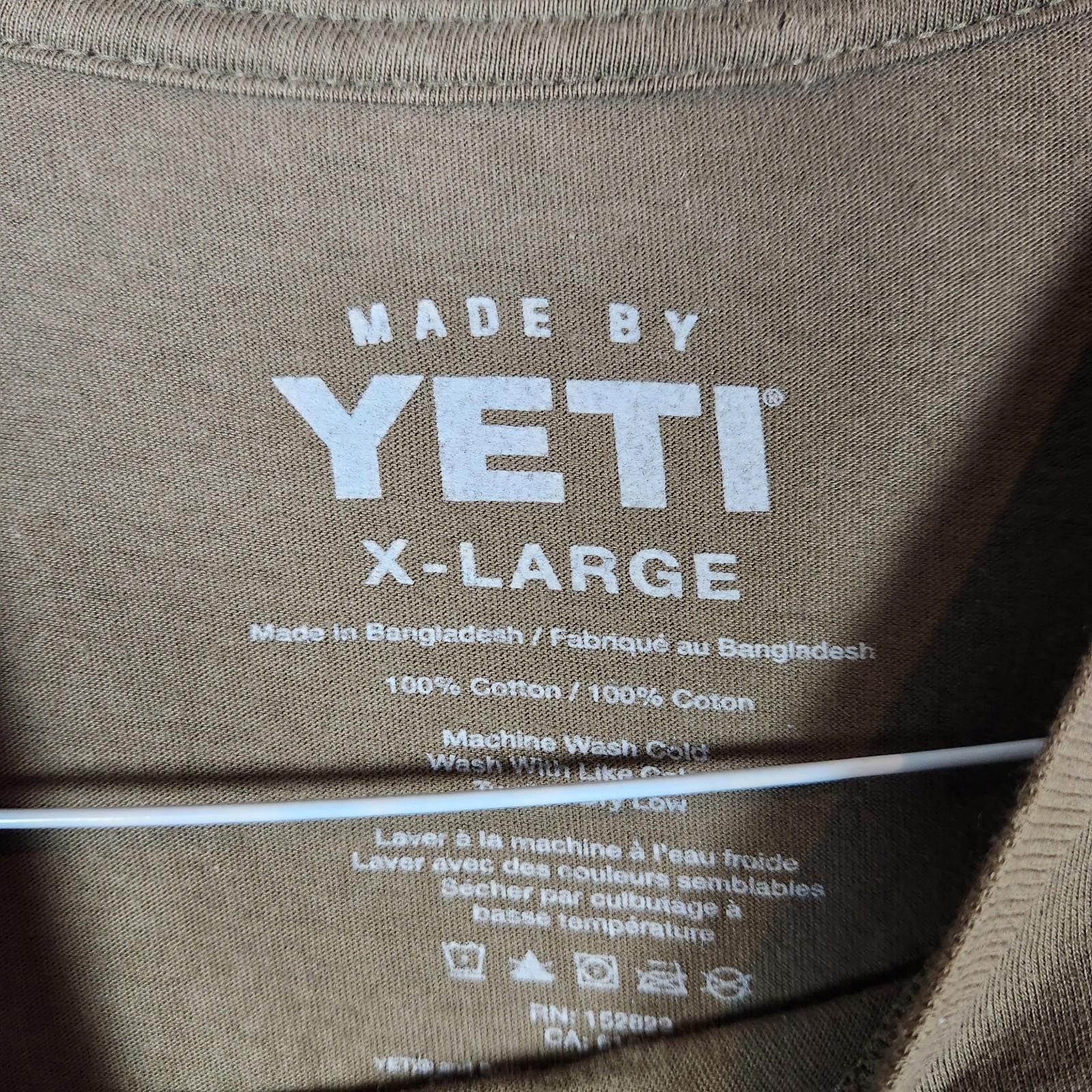 Yeti Yeti Long Sleeve Logo Tshirt Brown Size XL Size US XL / EU 56 / 4 - 3 Thumbnail