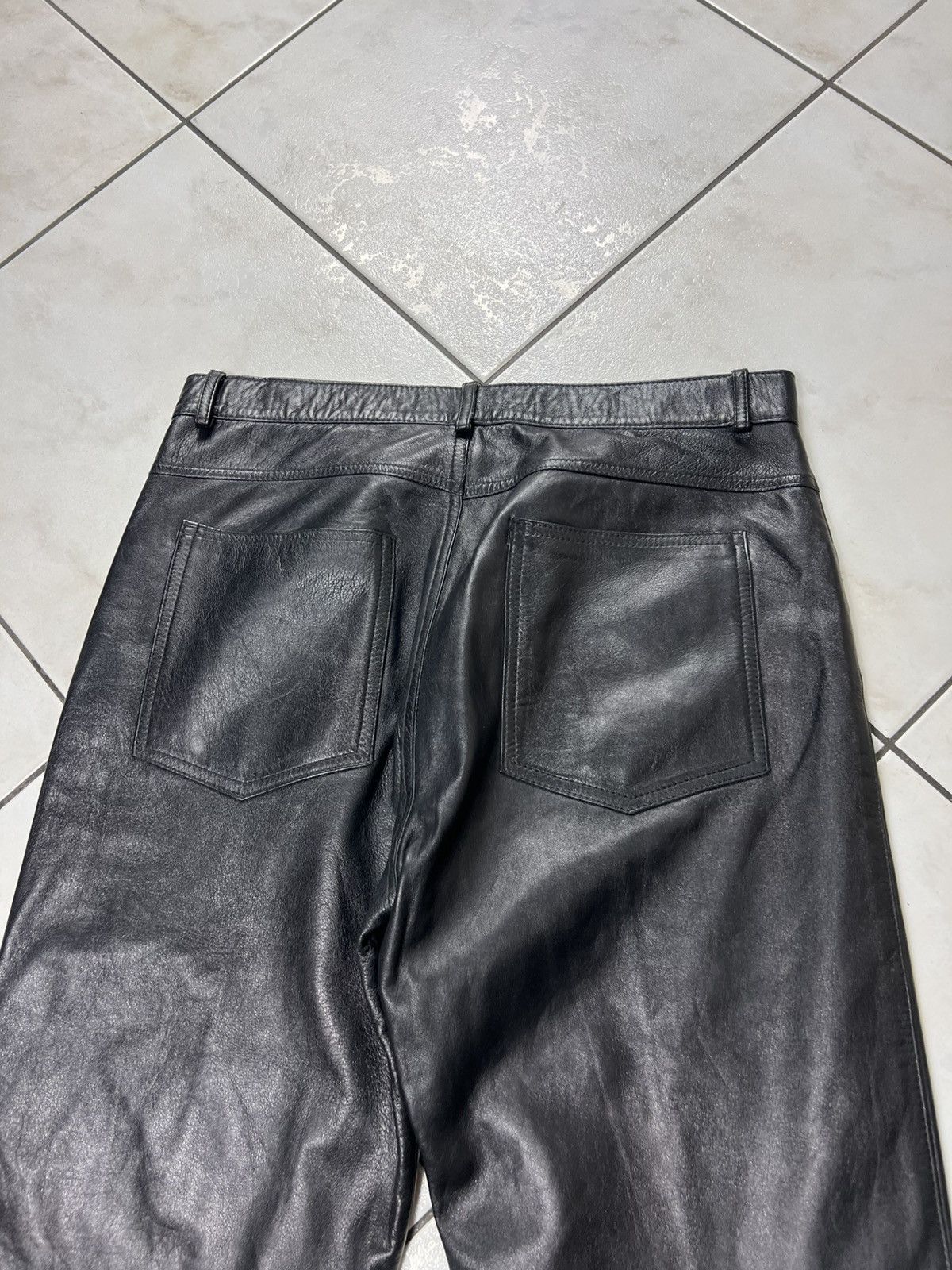 Genuine Leather Vintage genuine leather black opium casual pants trousers Size US 36 / EU 52 - 13 Thumbnail