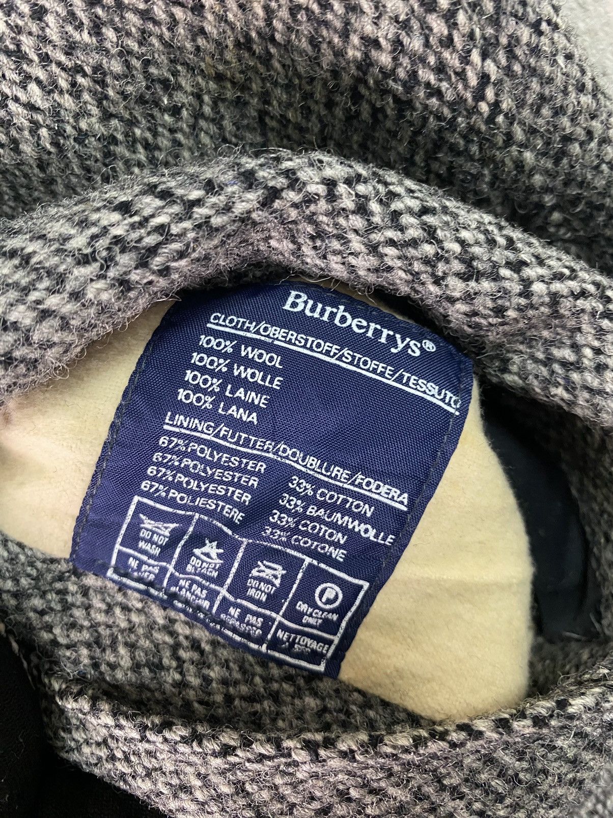 Burberry Rare Vtg Burberrys x Harris Tweed Reversible wool Jacket Size US L / EU 52-54 / 3 - 11 Thumbnail