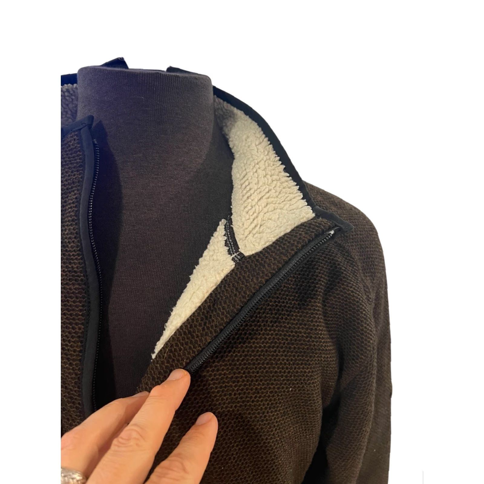 Orvis Orvis Jacket Mens XL Brown 1/4 Zip Pullover Fleece Lined Sherpa Polyester Pockets Regular Outdoor Classic Size US XL / EU 56 / 4 - 7 Thumbnail