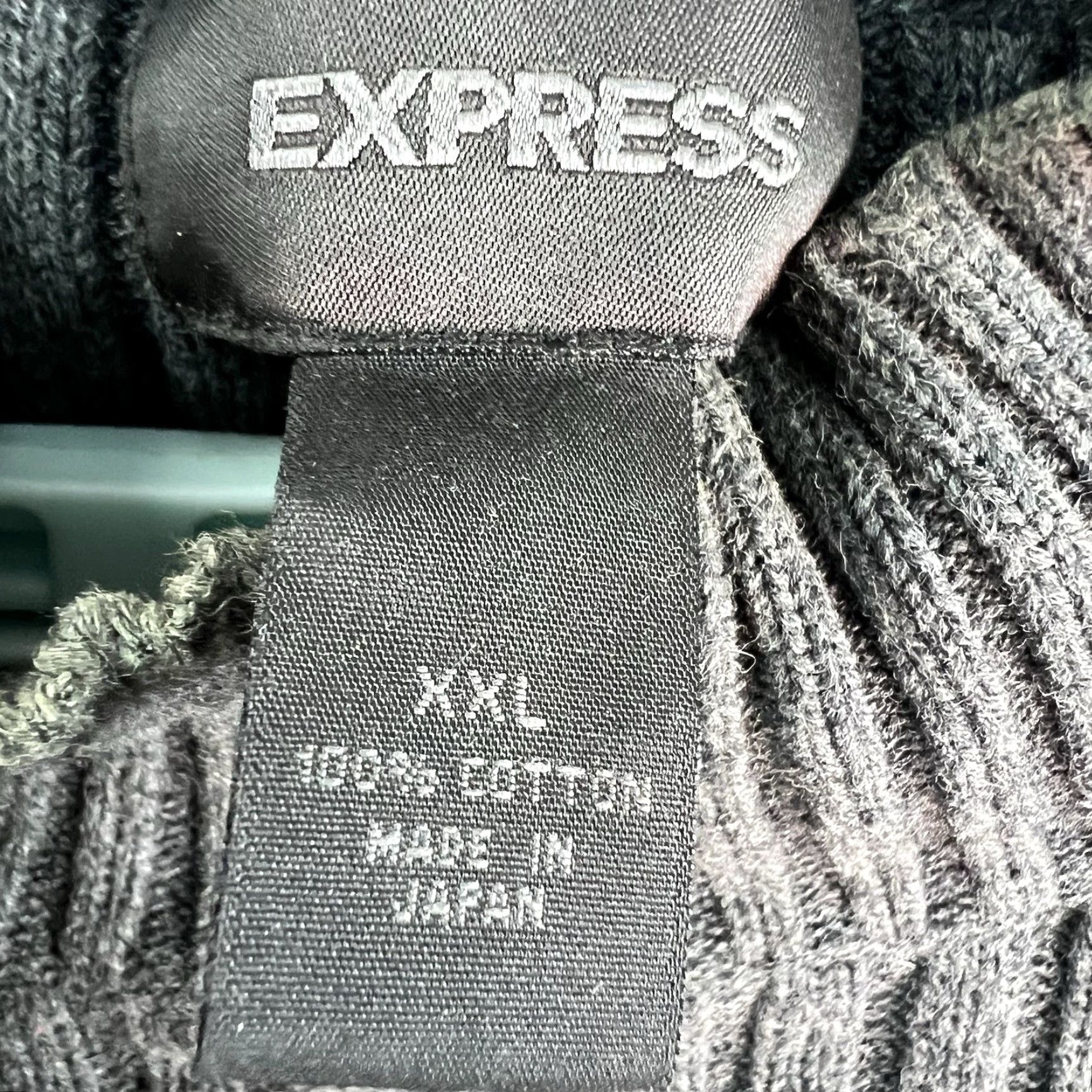 Express Express Cable-knit Pullover Sweater Men’s XL Gray Cotton Made in Japan VTG? Size US XL / EU 56 / 4 - 5 Thumbnail