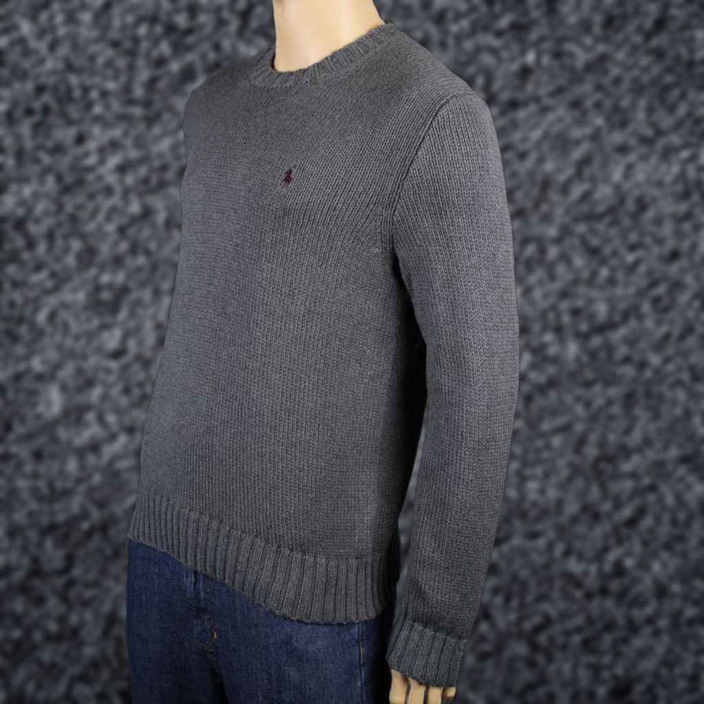 Polo Ralph Lauren Polo Ralph Lauren 4XB Grey Crewneck Sweater Burgundy Pony NWT Big & Tall Shirt Mens 4X Gray Solid 100% Cotton NWT Size US XXL / EU 58 / 5 - 1 Preview