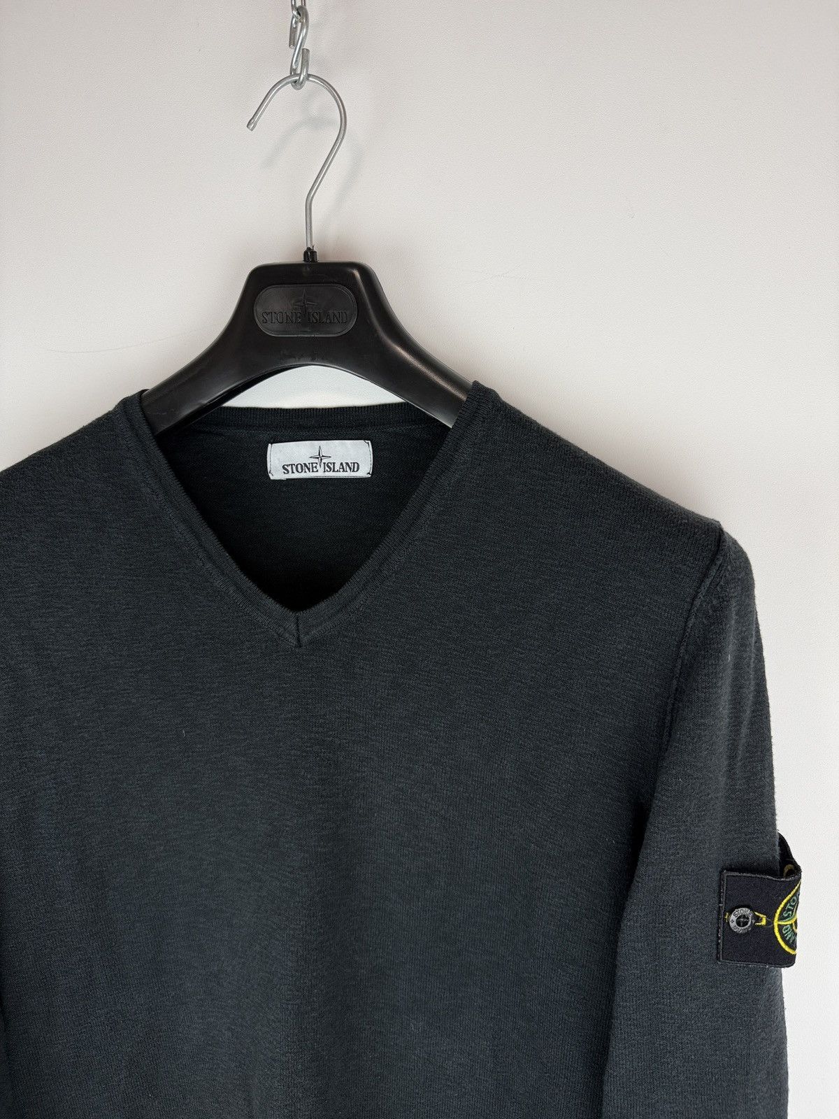 Stone Island Black Stone Island v-neck sweater Size US L / EU 52-54 / 3 - 2 Thumbnail