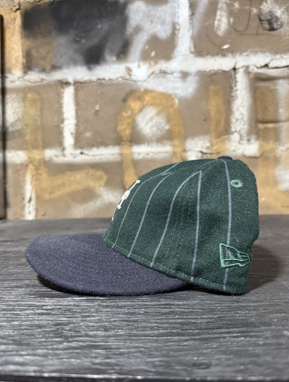 Aime Leon Dore × New Era Aime Leon Dore MLB New Era Baseball Cap Green Blue Pinstripe Size ONE SIZE - 3 Thumbnail