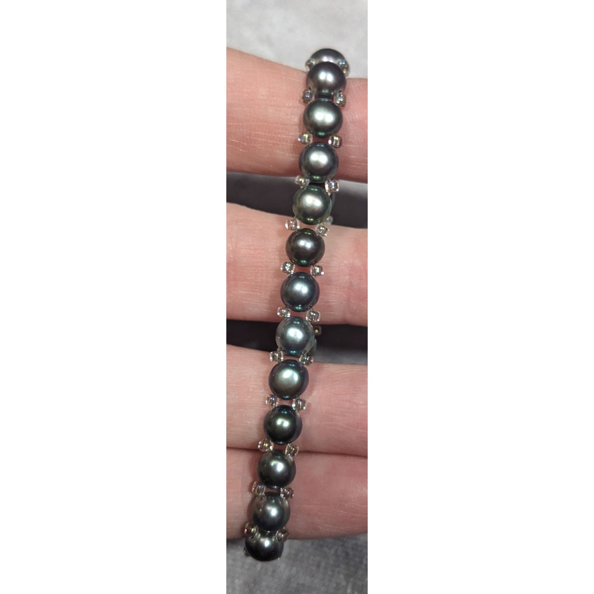 Other Whimsical Fantasy Black Pearl And Glass Beaded Bracelet Size ONE SIZE - 6 Thumbnail