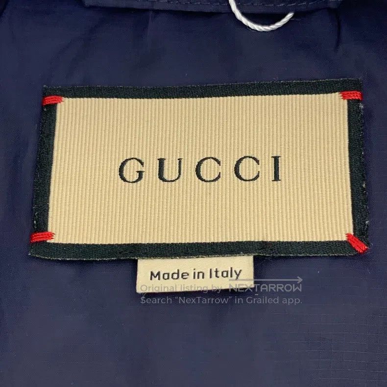 Other Gucci Dark blue logo embroidered shiny stand-up collar lon Size US S / EU 44-46 / 1 - 6 Thumbnail