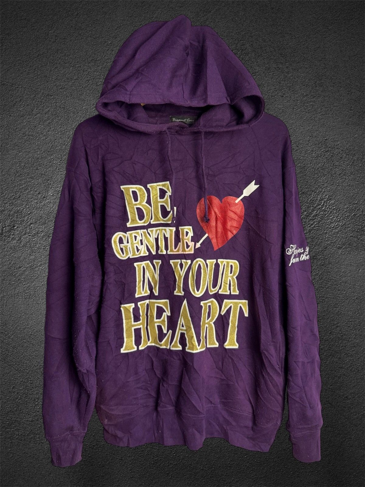 Beauty Beast × Hysteric Glamour × Japanese Brand 2000s "Be Gentle In Your Heart" Beaumont Carr Hoodie Size US L / EU 52-54 / 3 - 1 Thumbnail