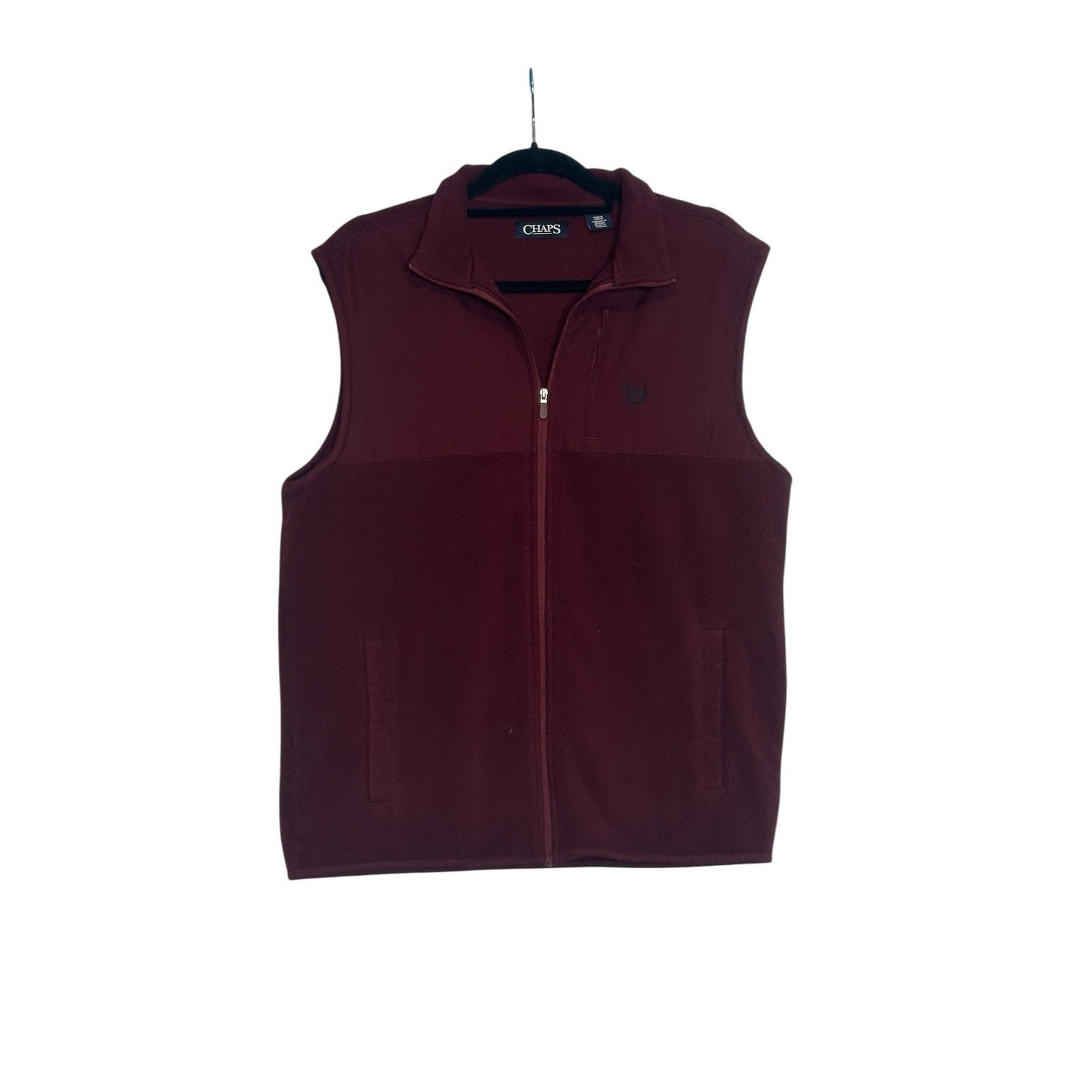 Chaps Chaps burgundy full zippered fleece vest size Medium Size US M / EU 48-50 / 2 - 7 Thumbnail