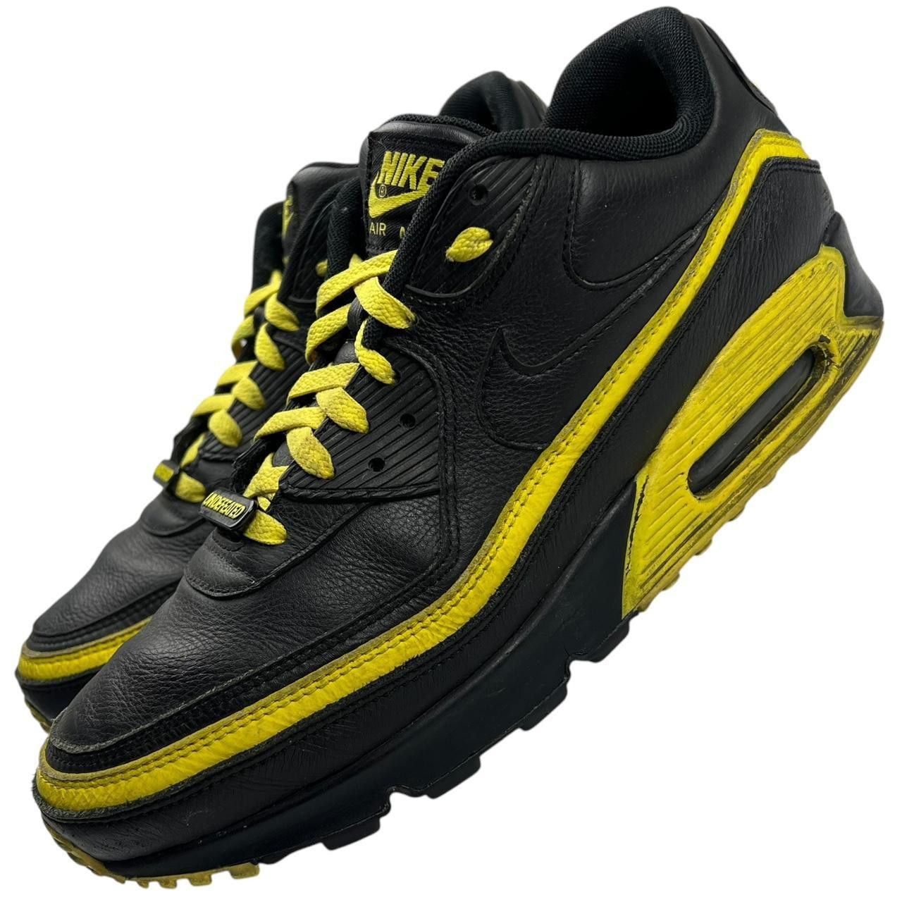 Nike × Undefeated Nike UNDFTD Air Max 90 Black Optic Yellow Size US 11 / EU 45 Size US 11 / EU 44 - 2 Thumbnail