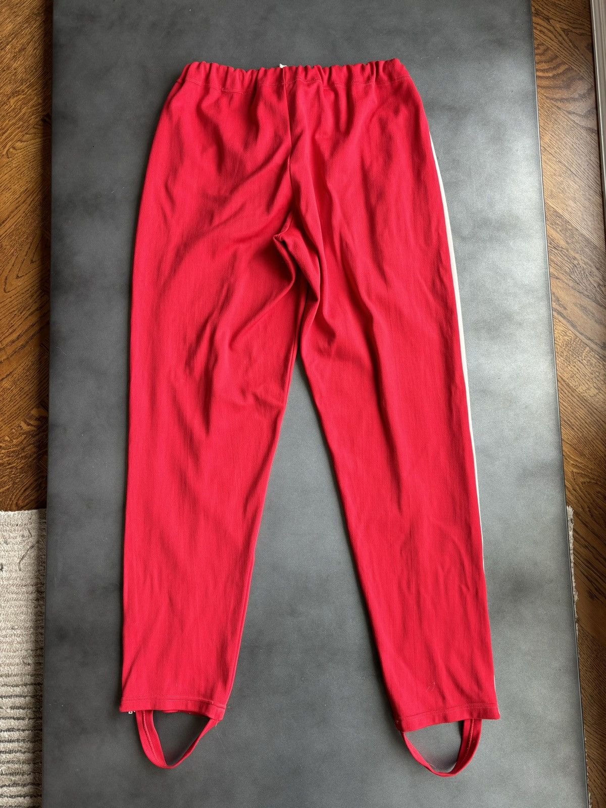 Adidas × Vintage 1980s Vintage Adidas Track Suit Jacket Pants 3 Stripes Red Size US L / EU 52-54 / 3 - 3 Thumbnail