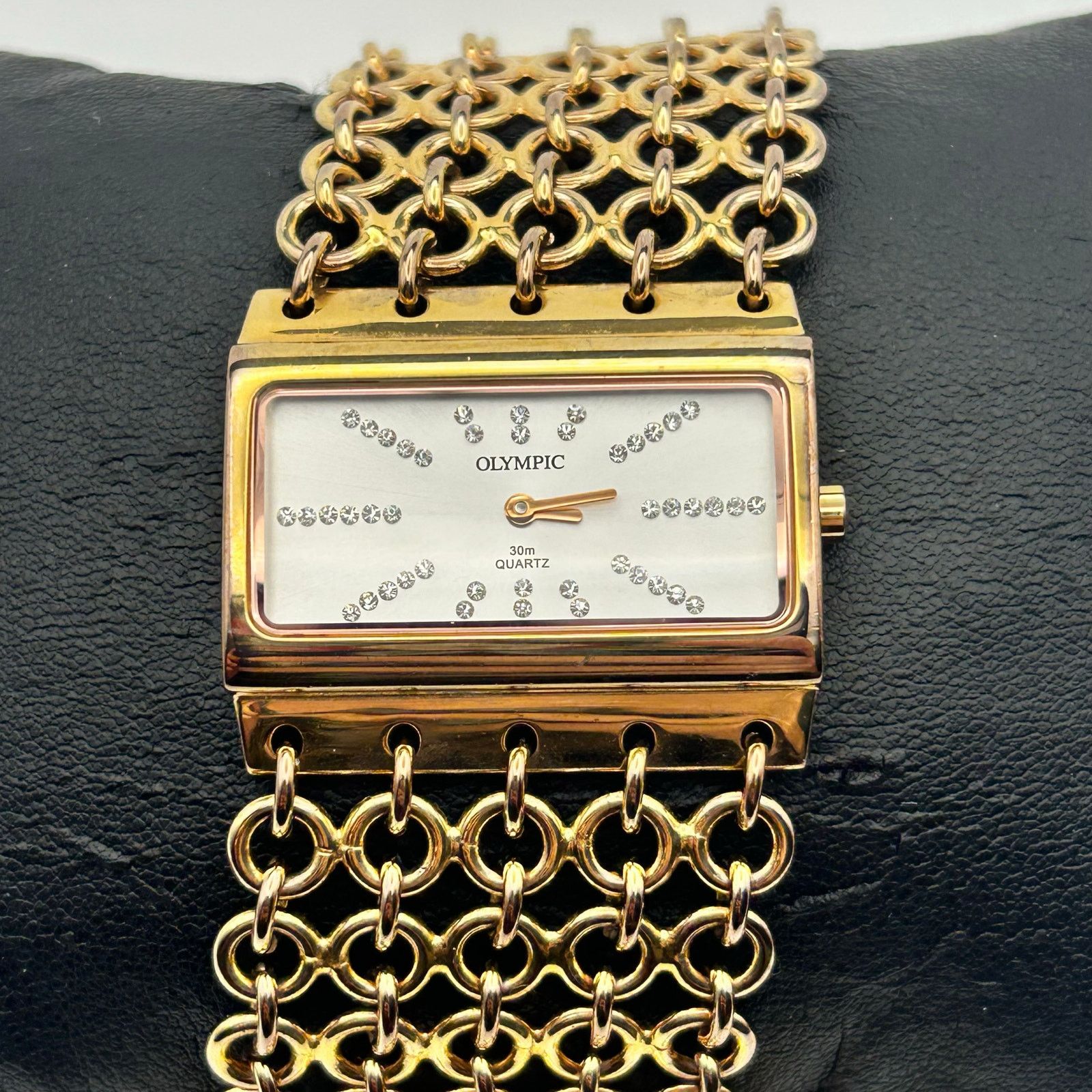 Other Olympic Gold Tone Crystal Accents Women’s Watch New Battery Size ONE SIZE - 1 Thumbnail