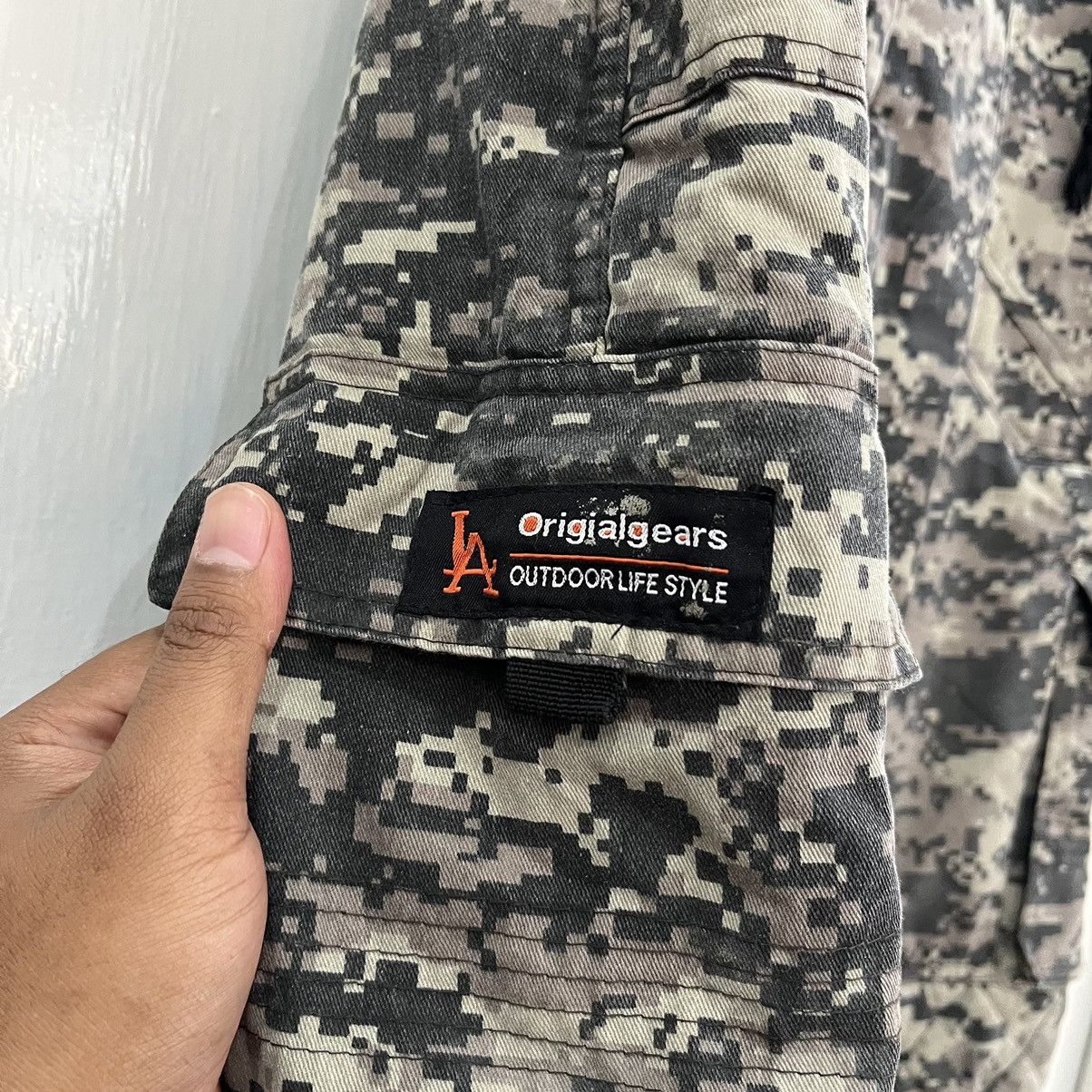 Japanese Brand LA Origial Gears Camo Fatique Cargo Double Knee Size US 36 / EU 52 - 4 Thumbnail