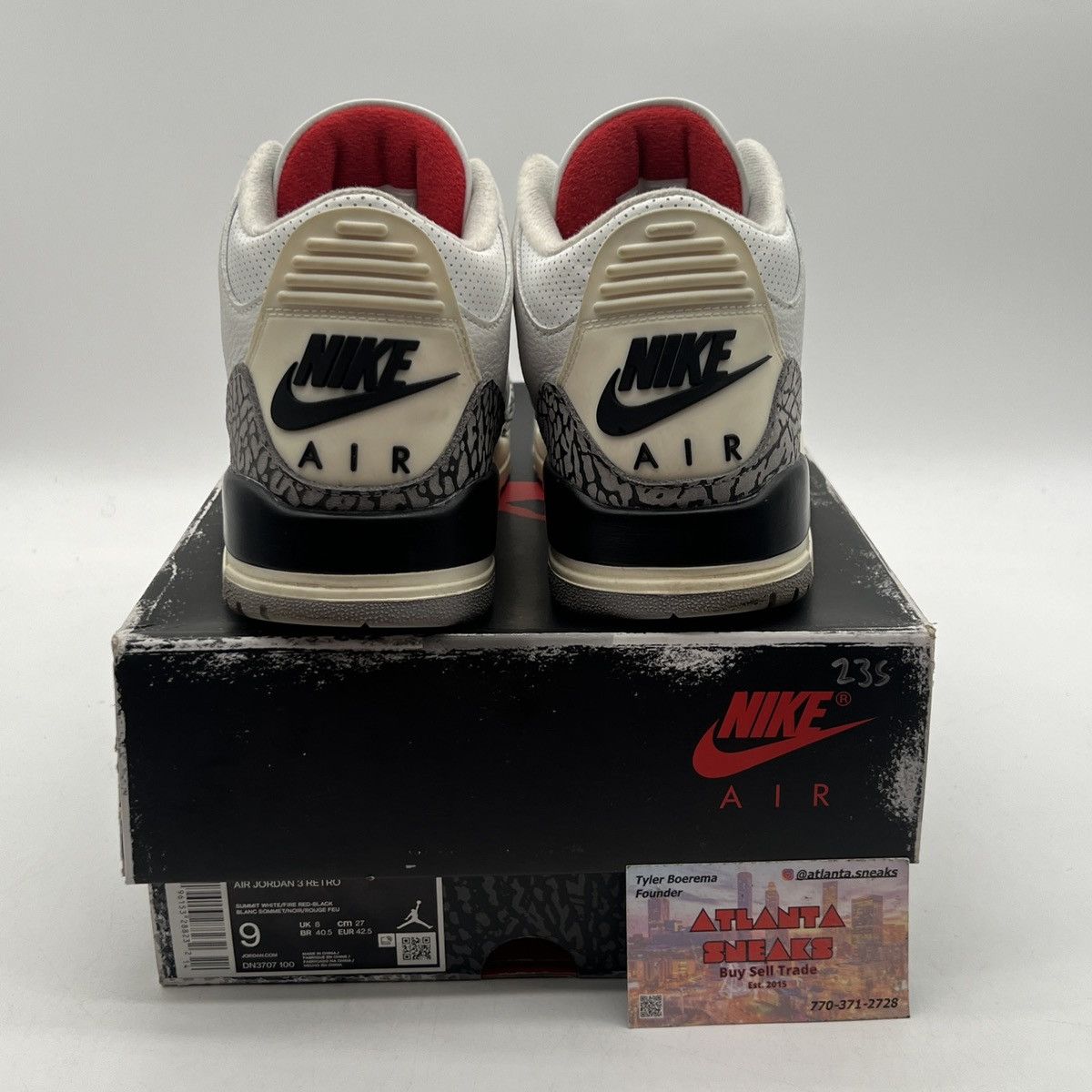 Jordan Brand Air Jordan 3 white cement reimagined Size US 9 / EU 42 - 3 Thumbnail