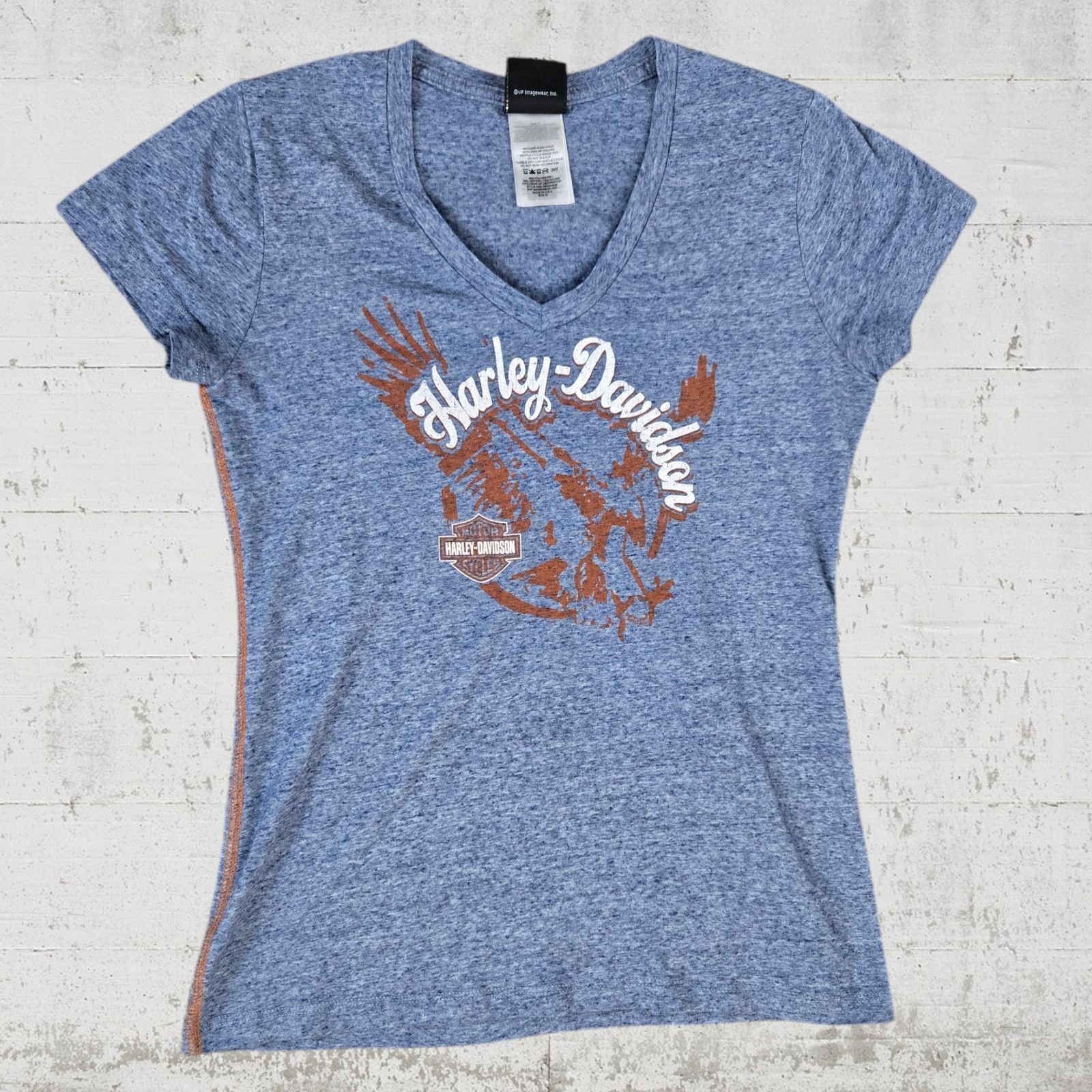 Harley Davidson Harley Davidson Blue Eagle T-Shirt Size Medium Size M / US 6-8 / IT 42-44 - 2 Thumbnail