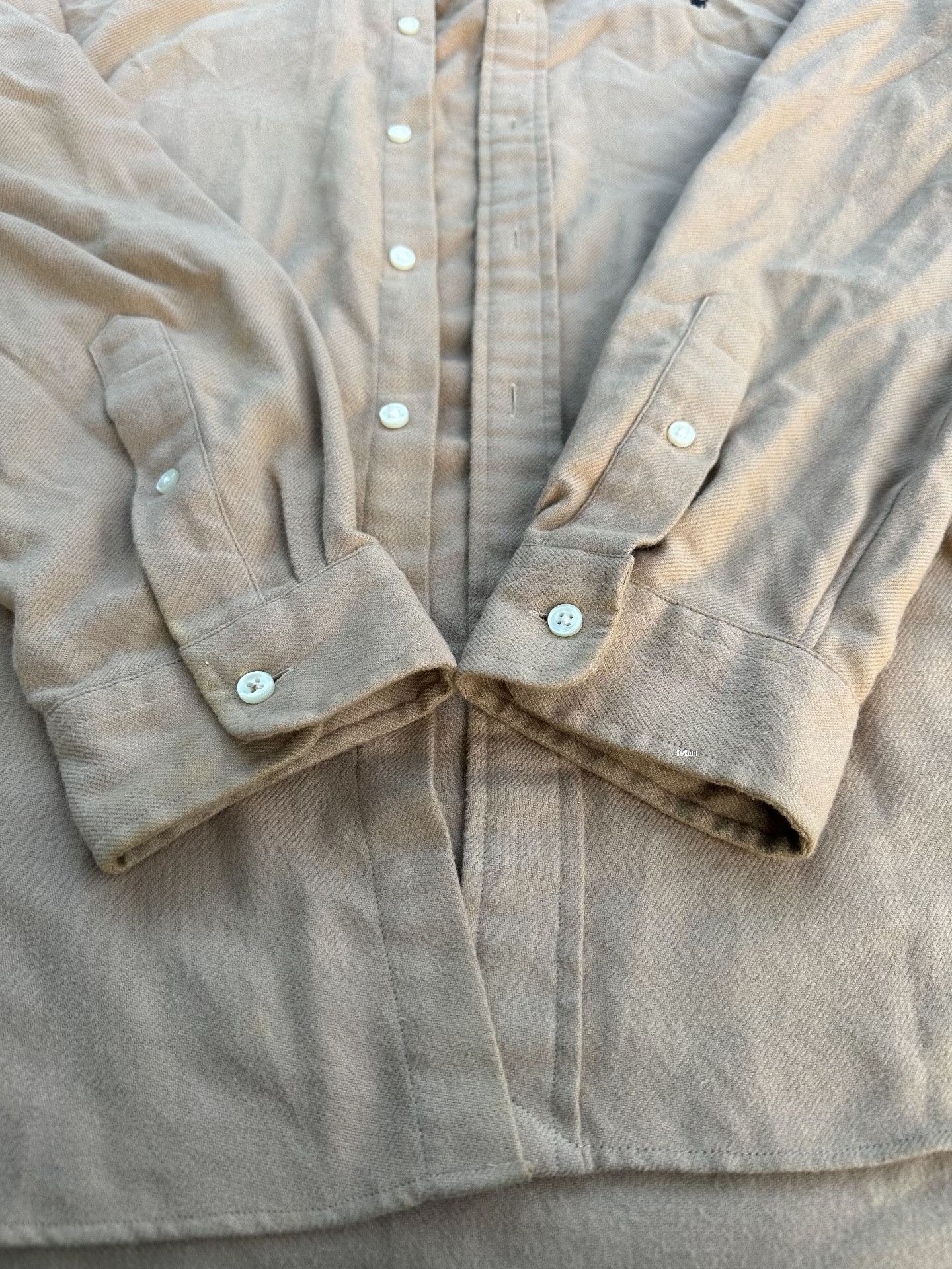 Polo Ralph Lauren Ralph Lauren Khaki Cotton Padded Shirt Size US L / EU 52-54 / 3 - 5 Thumbnail
