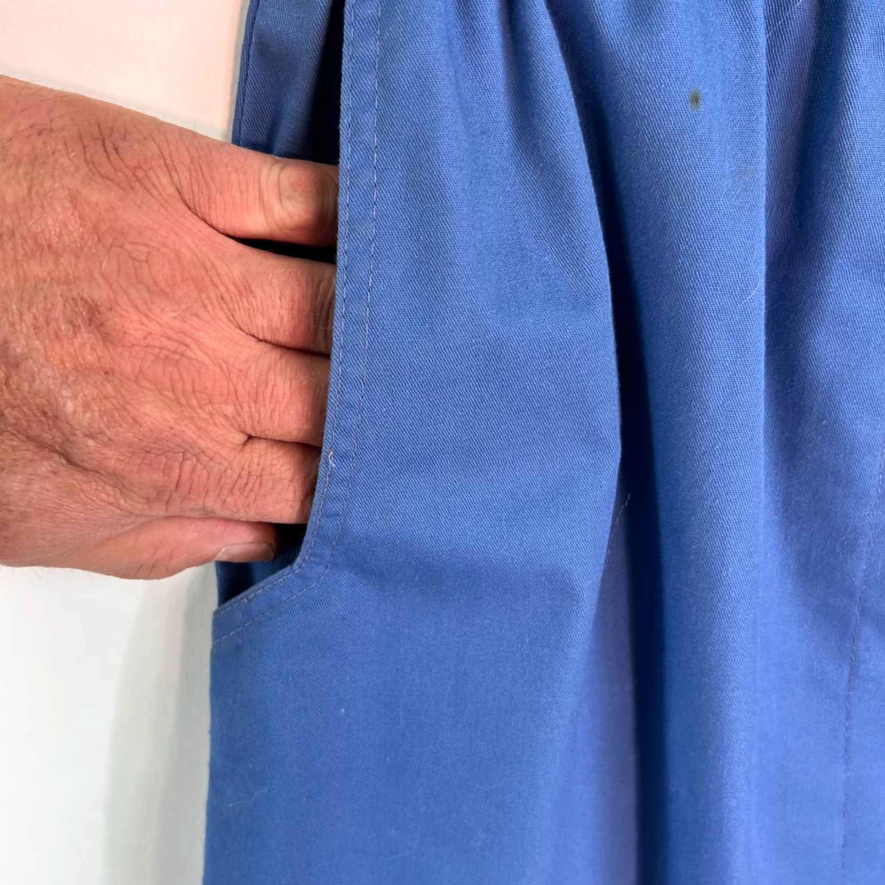 Vintage VINTAGE ILGWU Union Made Skirt Midi Women Size S Blue Pockets 80s A-Line United States Size 28" / US 6 / IT 42 - 2 Thumbnail