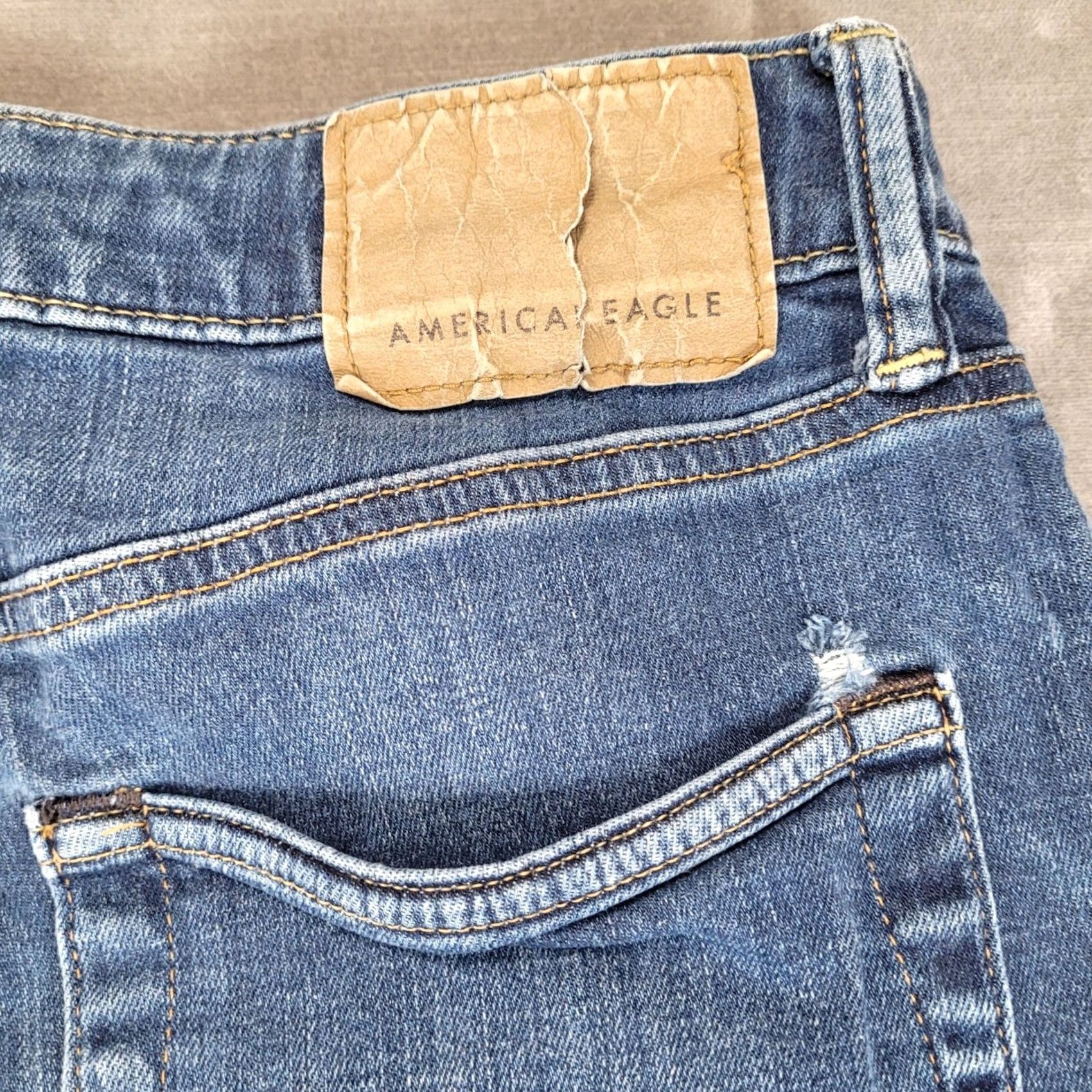 American Eagle Outfitters American Eagle Mens Jeans Slim Straight Blue 30x30 Next Level Flex Denim Size US 30 / EU 46 - 5 Thumbnail