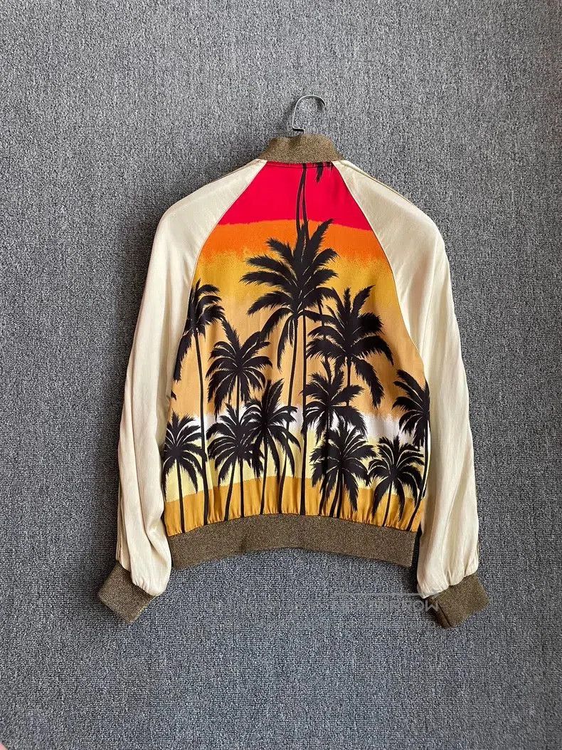 Saint Laurent Paris Saint Laurent Palm Tree Print Jacket . Size US S / EU 44-46 / 1 - 2 Thumbnail