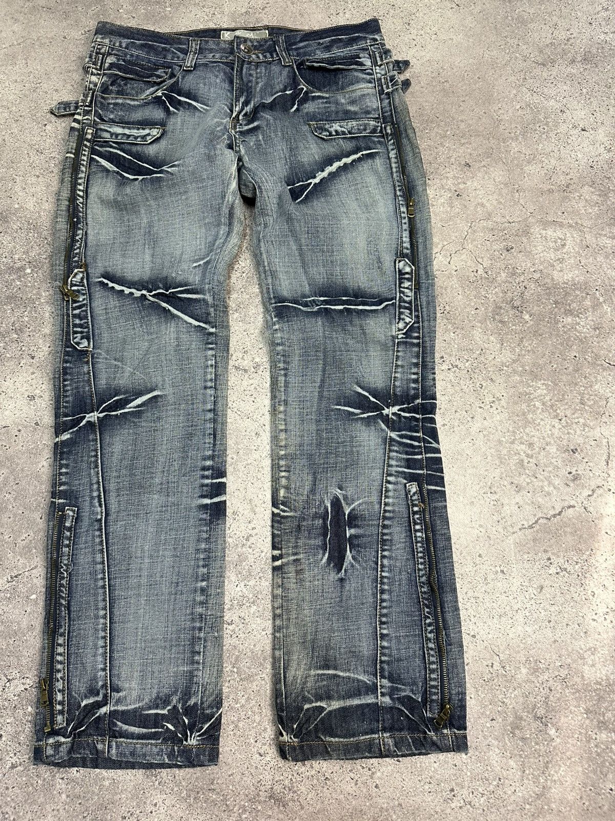 Other Vintage Junya Watanabe Balenciaga Style Denim Jeans Y2K Size US 34 / EU 50 - 8 Thumbnail
