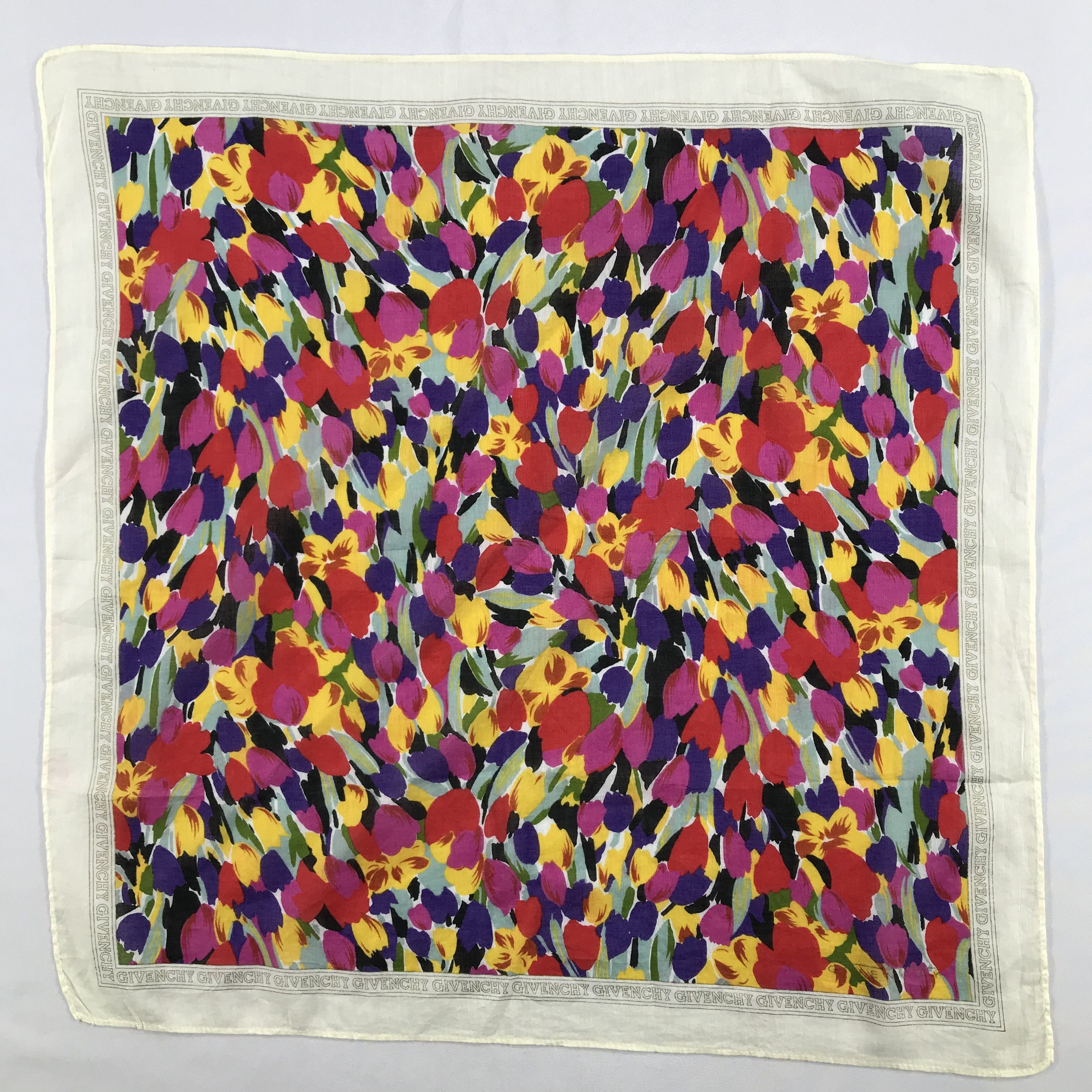 Vintage Vintage Givenchy Bandana / Handkerchief / Neckerchief -S2714 Size ONE SIZE - 1 Thumbnail