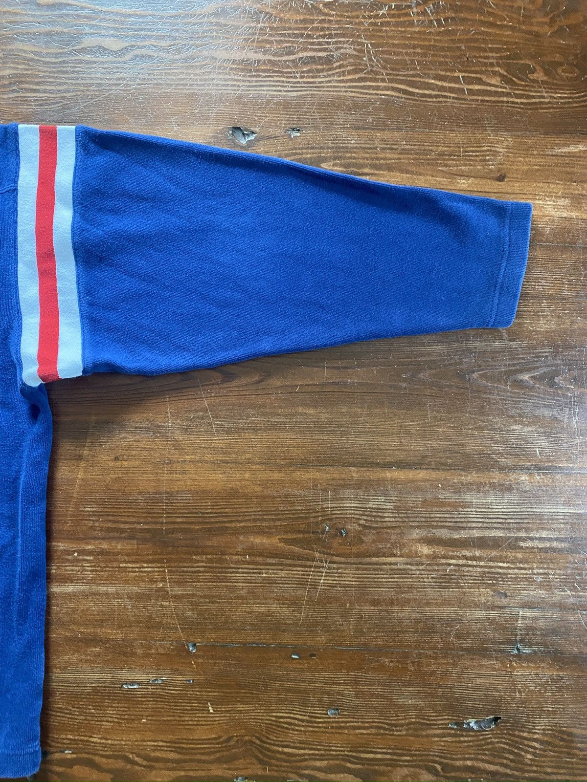 NHL Vintage 90’s New York Rangers Blue Line Ribbed Sweatshirt Size US XL / EU 56 / 4 - 14 Thumbnail
