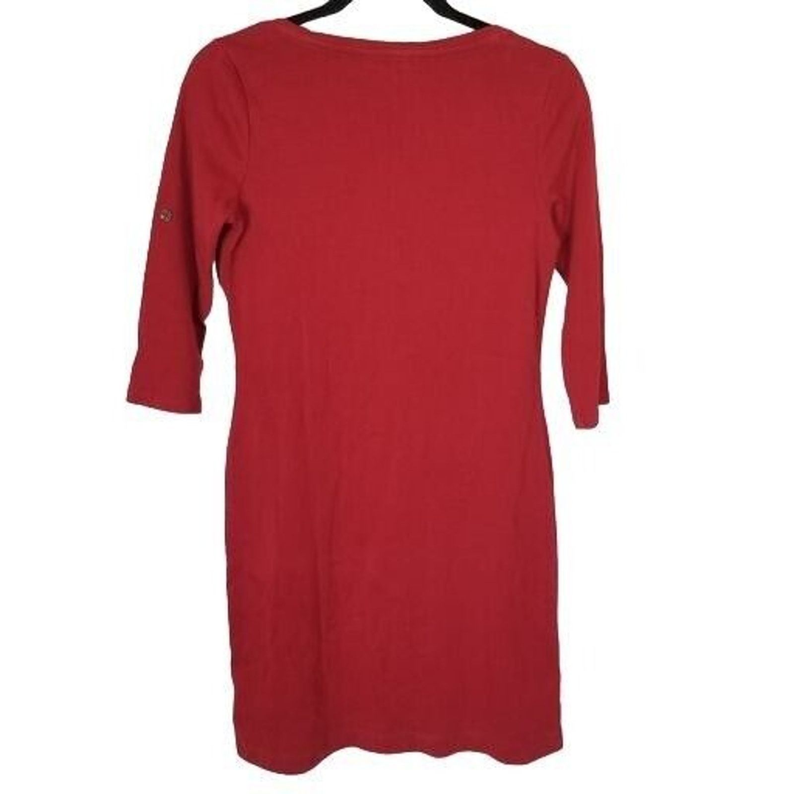 Lauren Ralph Lauren Lauren Ralph Lauren Womens Ribbed Henley Mini Dress Sz M Size M / US 6-8 / IT 42-44 - 7 Thumbnail