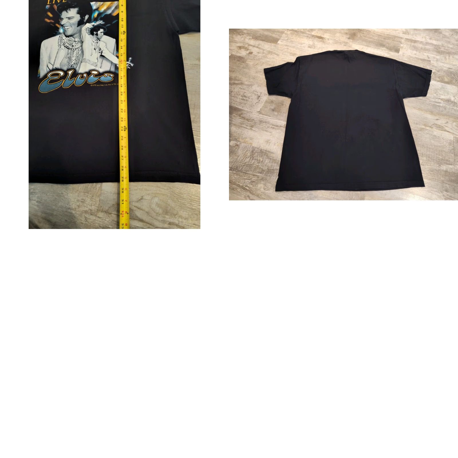 Vintage VINTAGE Elvis Presley Live In Vegas Tee Shirt Black L/XL Shirt Men Elvis 60s Music Rock Size US L / EU 52-54 / 3 - 8 Thumbnail