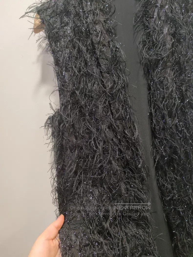 Brunello Cucinelli Brunello Cucinelli Long vest coat with gold thread and flu Size XS / US 0-2 / IT 36-38 - 2 Thumbnail