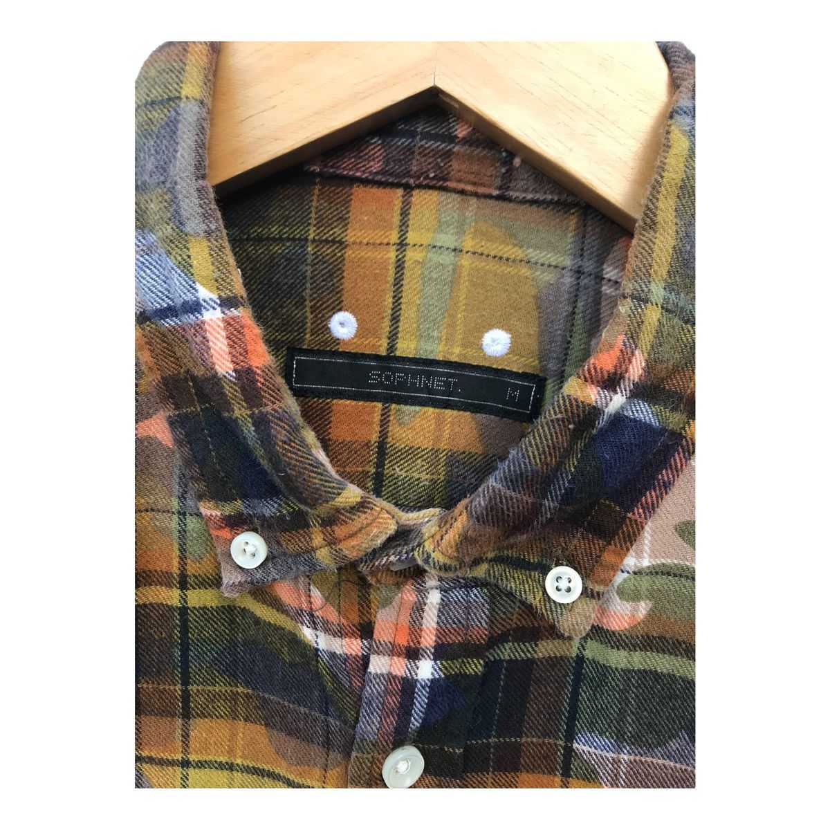 Sophnet. Sophnet Longsleeve Camo Style Streetwear Button Ups Shirt Size US M / EU 48-50 / 2 - 4 Thumbnail