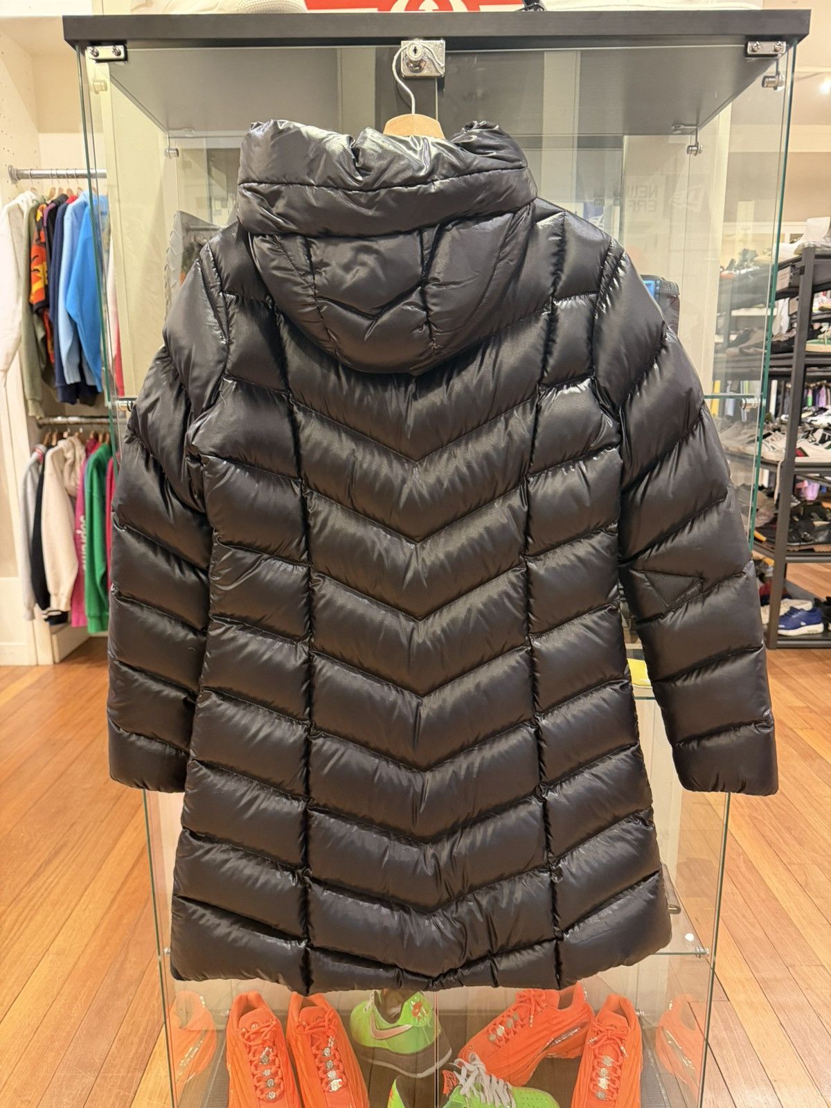Moncler Moncler WMNs Marus Long Down Jacket - Black Size XL / US 12-14 / IT 48-50 - 2 Thumbnail