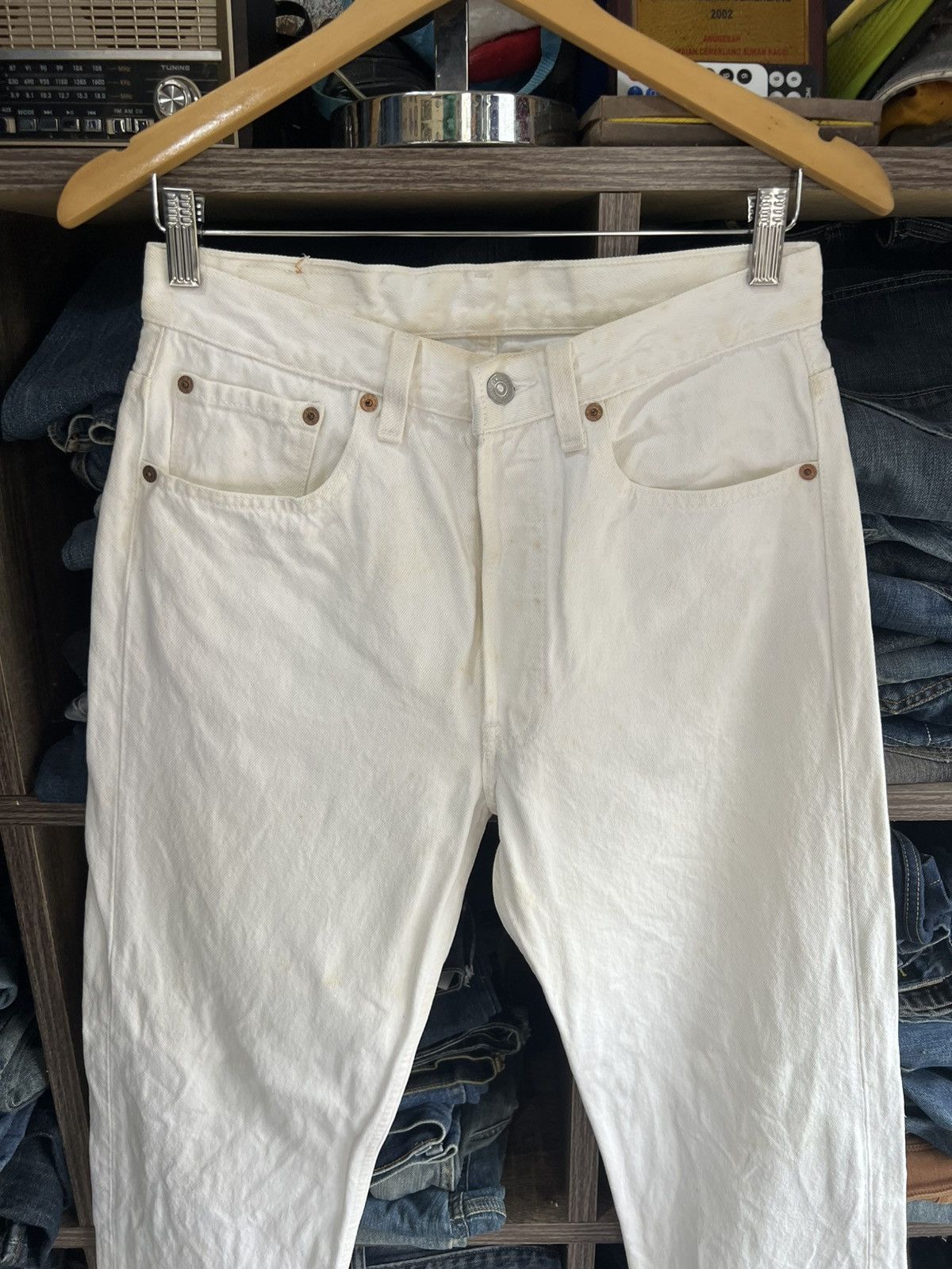 Levi's Vintage Clothing 🔥Vintage Levis 501 Button 552 Denim Size US 30 / EU 46 - 4 Thumbnail
