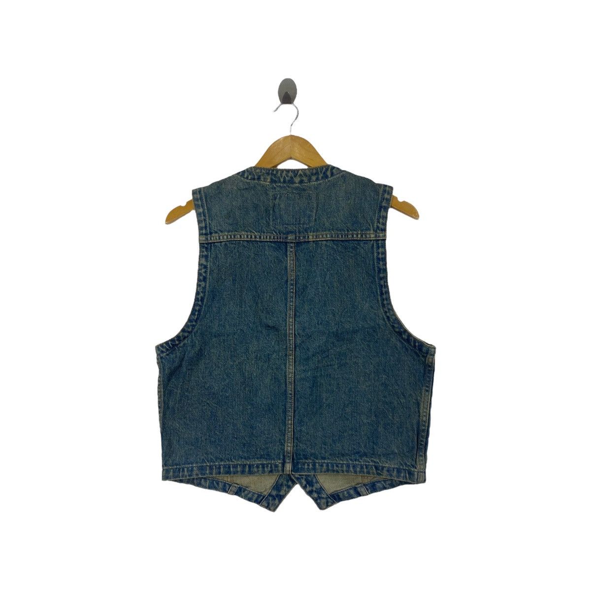 Big John Vintage BIG JOHN Spirit Vest Jeans Sleeveless Indigo Western Size US L / EU 52-54 / 3 - 3 Thumbnail