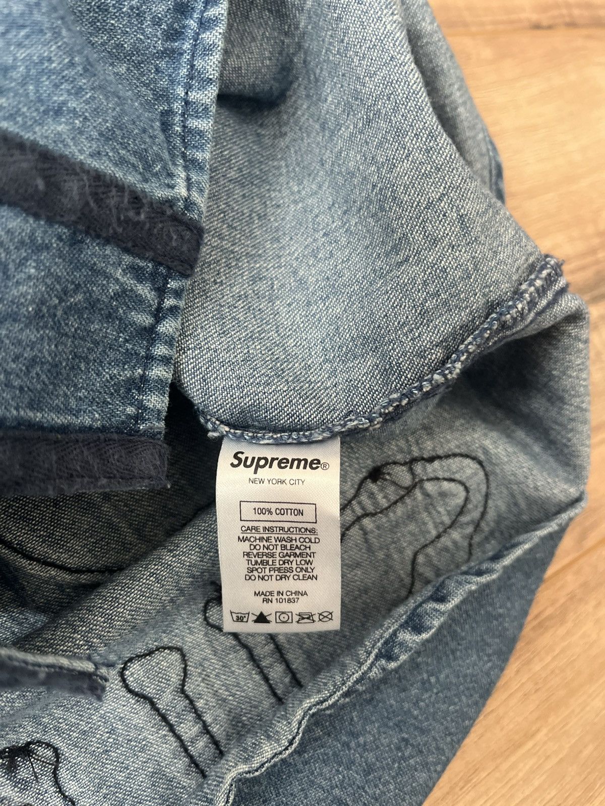 Supreme Supreme Patches Denim Baseball Jersey Size US L / EU 52-54 / 3 - 16 Thumbnail