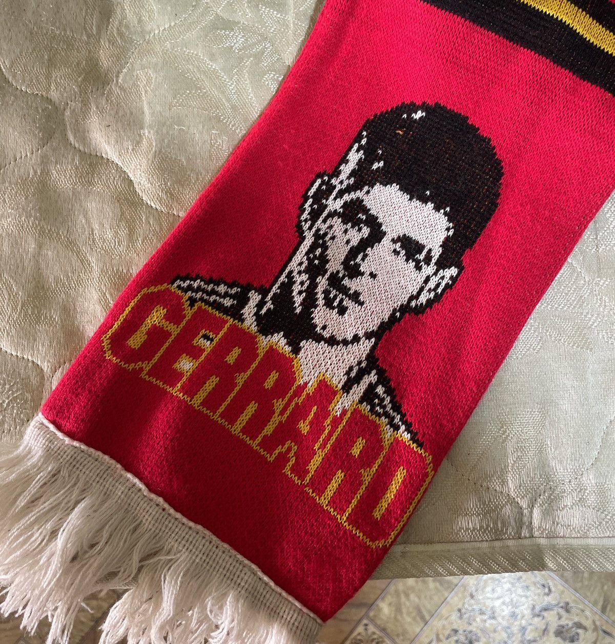 Other Vintage Liverpool Steven Gerrard #8 Football Soccer Scarf Size ONE SIZE - 8 Thumbnail